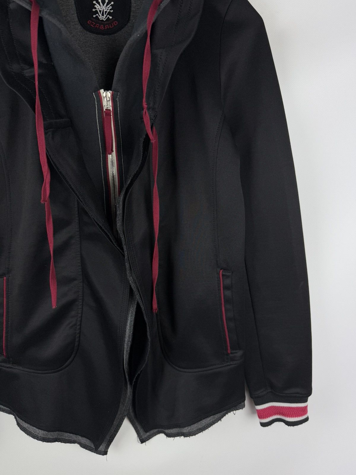 Marithe + Francois Girbaud × Vintage Marithe Francois Girbaud Vintage Avant-garde Full Zip Hoodie Size L / US 10 / IT 46 - 6 Thumbnail