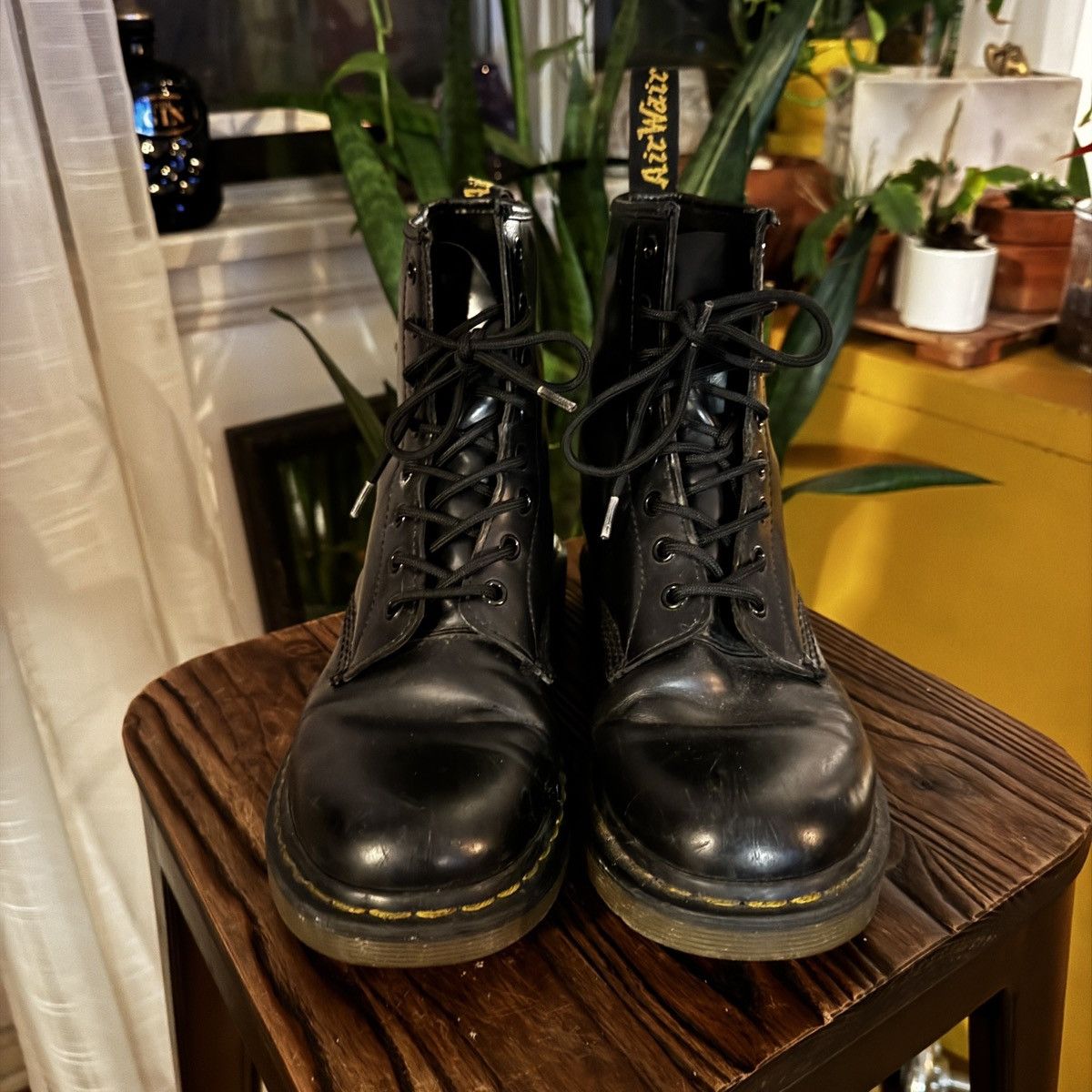 Dr. Martens Dr Martens 1460W black Lewther Lace up Boots Size US 9 / IT 39 - 2 Thumbnail