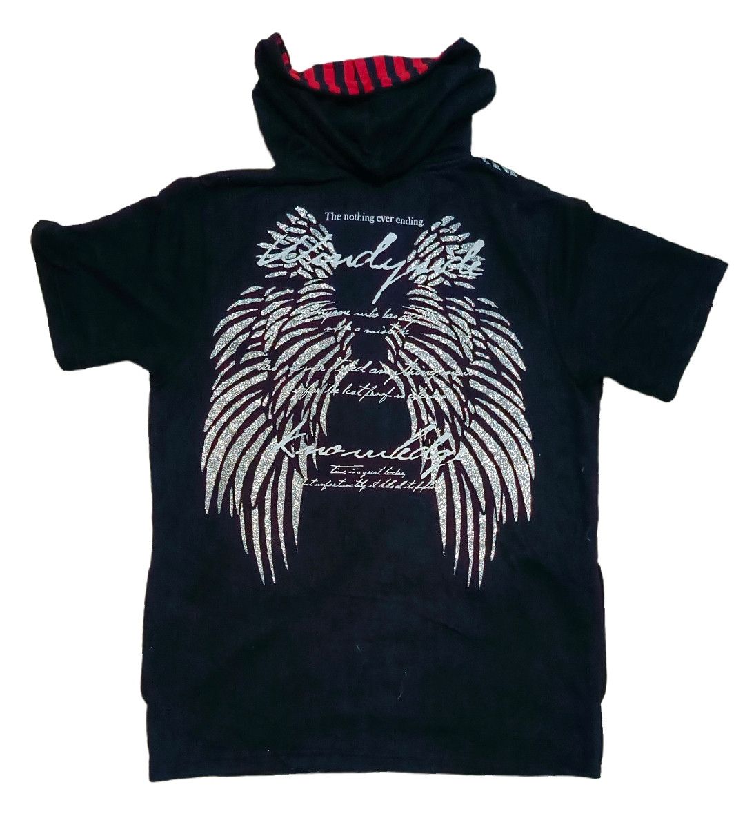 If Six Was Nine × Japanese Brand × Le Grande Bleu (L.G.B.) ATTENTION Beau Mere Wing Art Hoodie Poem Size US L / EU 52-54 / 3 - 1 Thumbnail