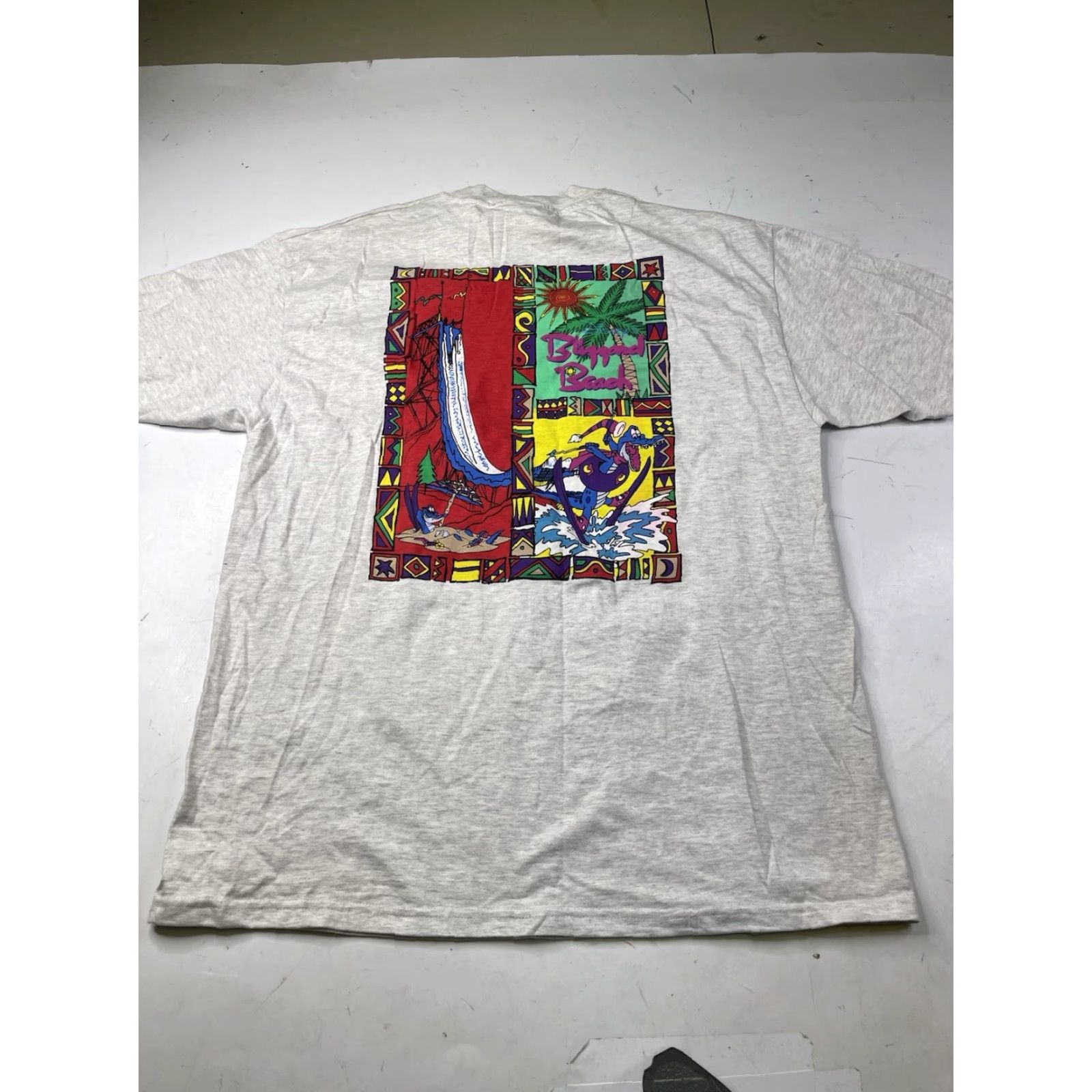 Disney VINTAGE Mickey Inc Disney Blizzard Beach T-Shirt 90s Disneyland XL Gray Cotton Crew Neck Short Sleeve Unisex Adults Size US XL / EU 56 / 4 - 2 Thumbnail