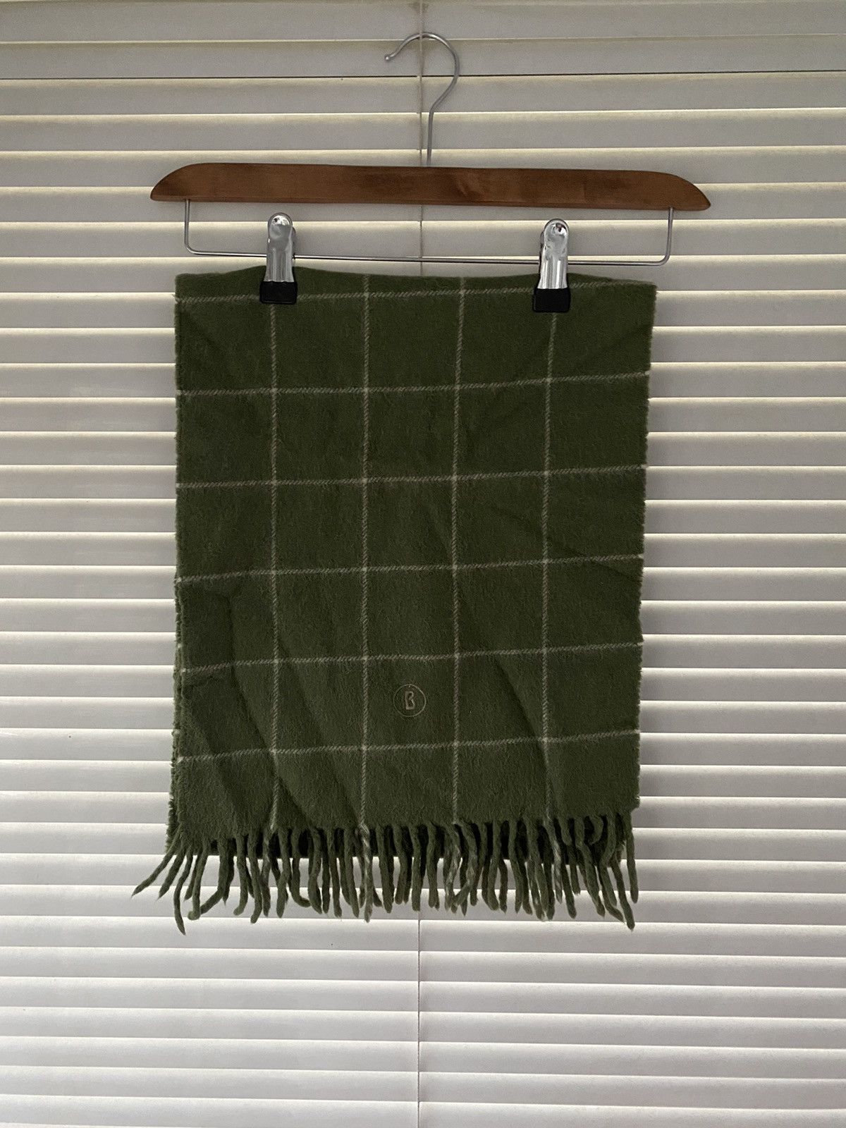 Bogner × Designer Bogner Rare Logo Baby Alpaca Wool Scarf Size ONE SIZE - 1 Thumbnail