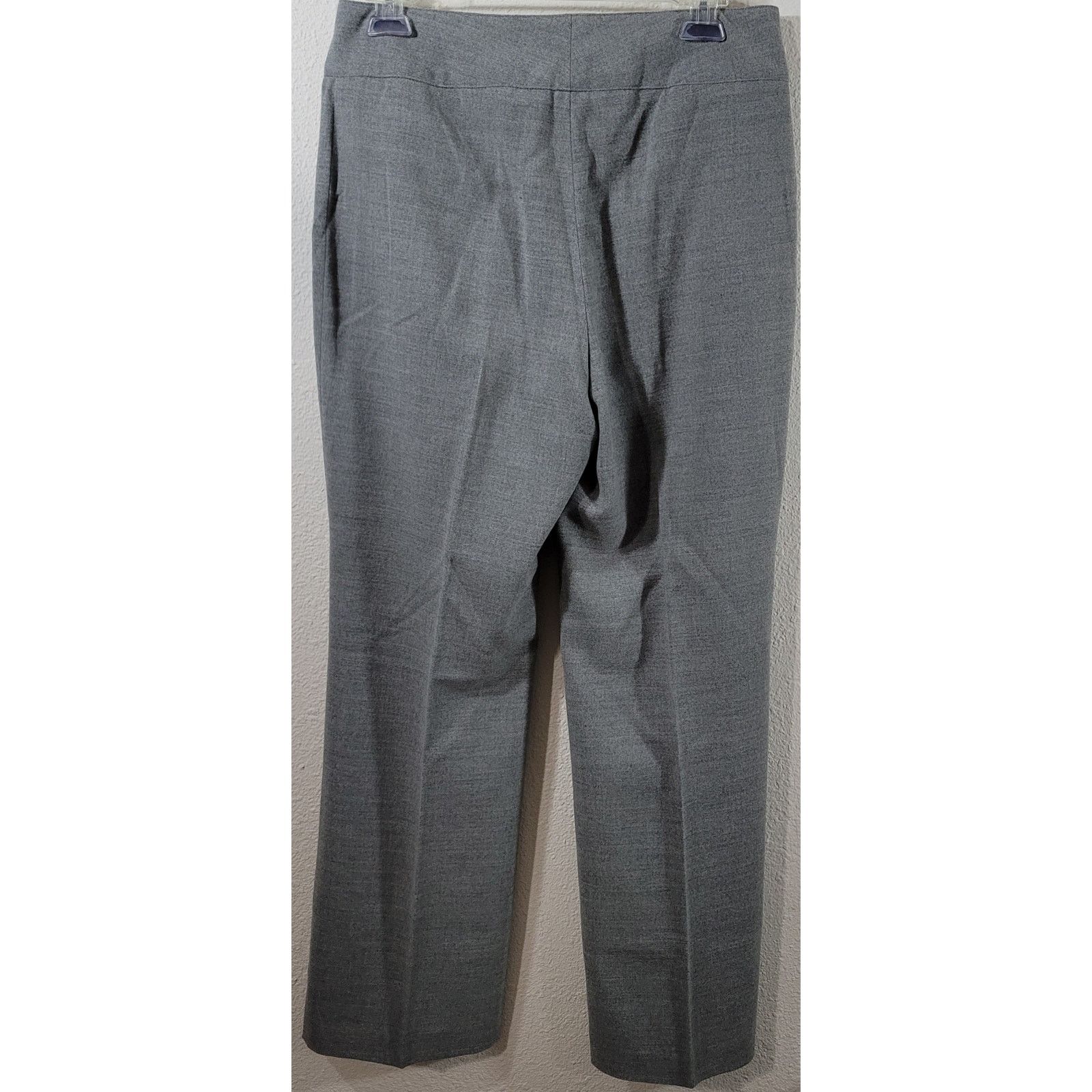 Other I.E. Gray Flat Front Straight Leg Dress Pants 8 Petite Size 30" / US 8 / IT 44 - 2 Thumbnail