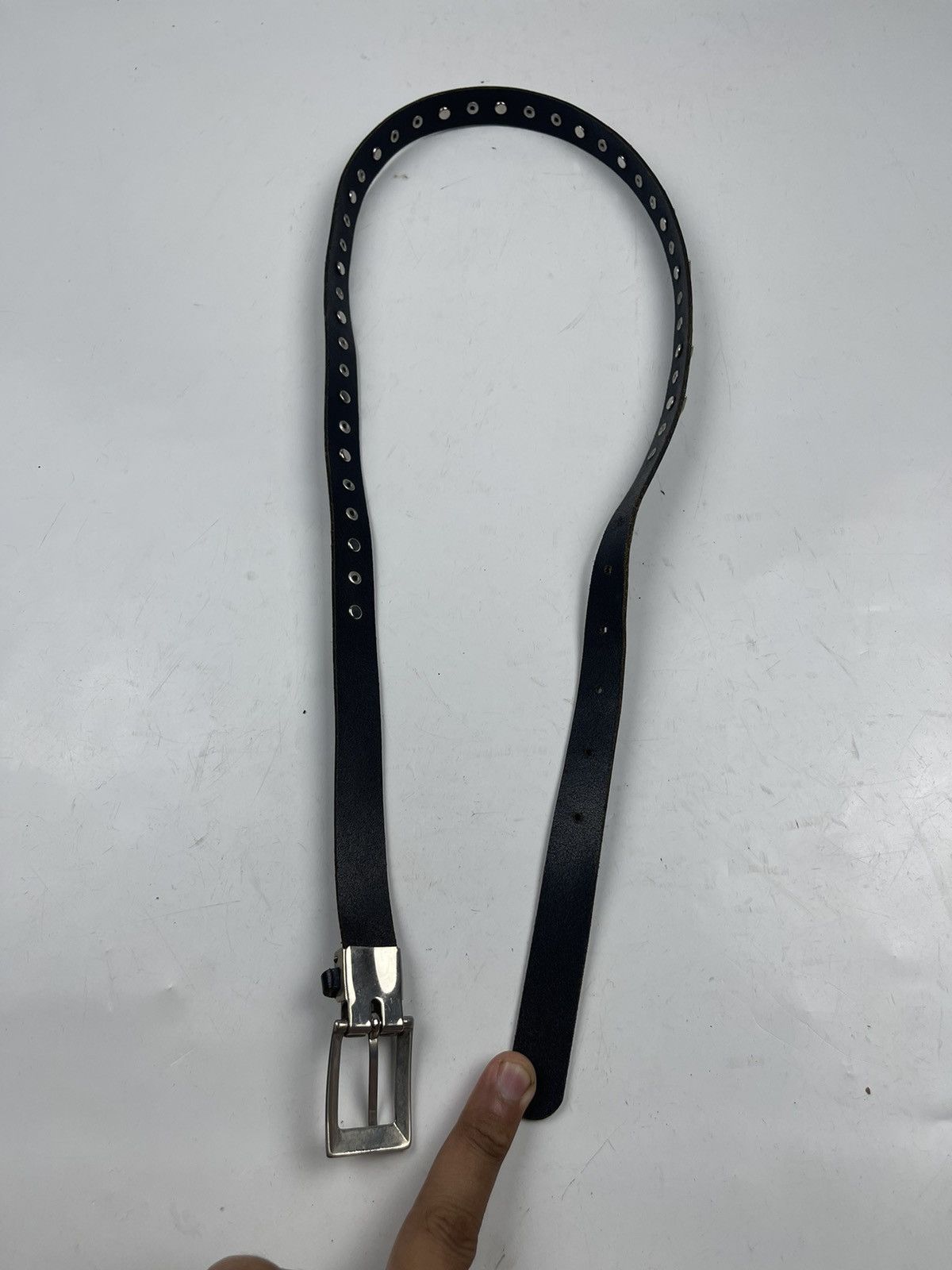 Japanese Brand studded leather belt Size 34 - 4 Thumbnail