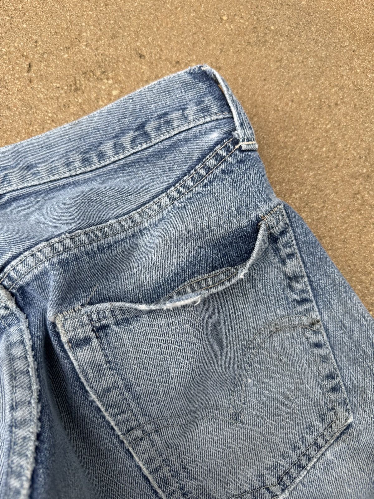 Levi's × Vintage Vtg 70’s Levis 501xx Redline Selvedge Distressed Jeans 29x28 Size US 29 - 8 Thumbnail