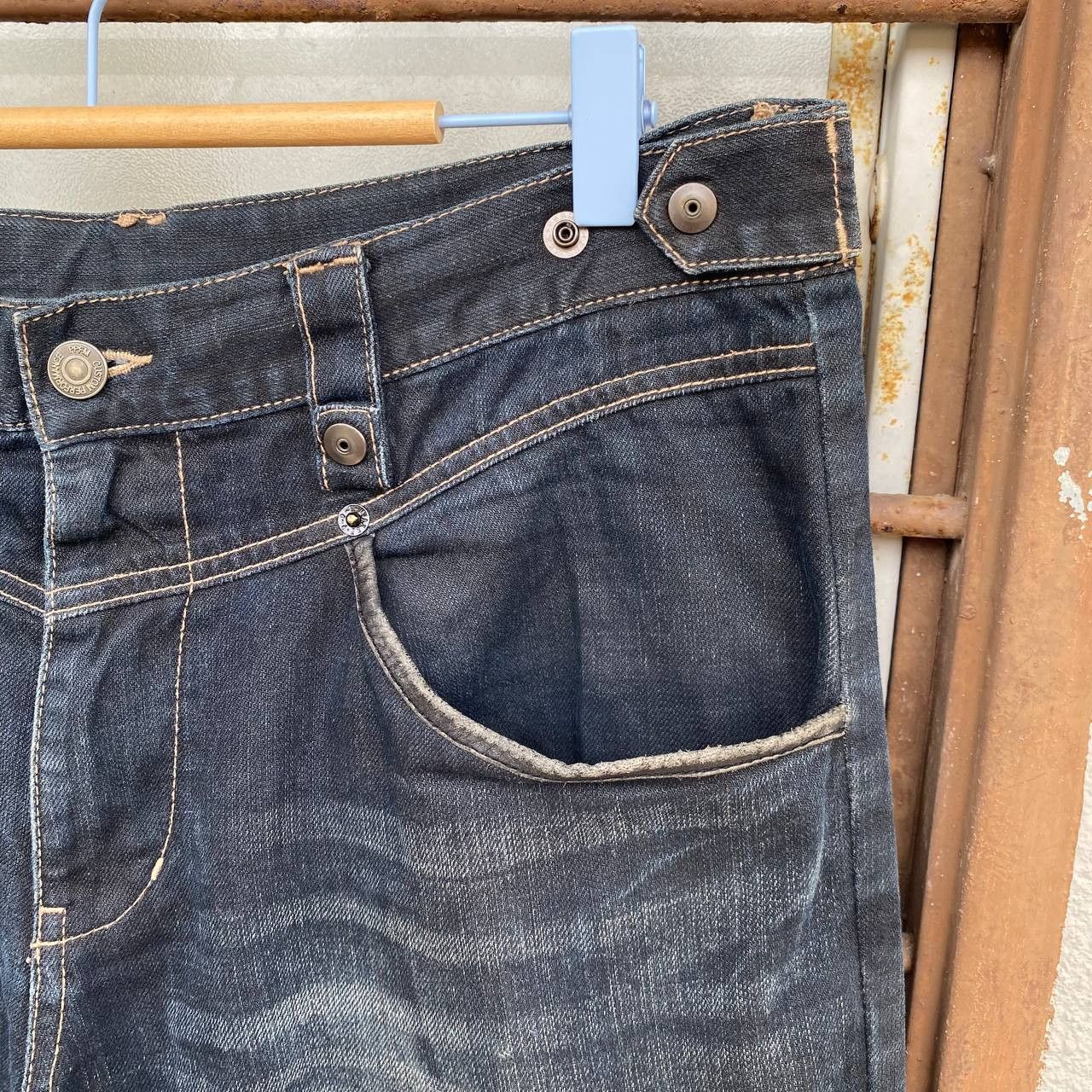 PPFM Rare Archival PPFM "Yellow Riot" Paratrooper Cargo Denim Size US 35 - 10 Thumbnail