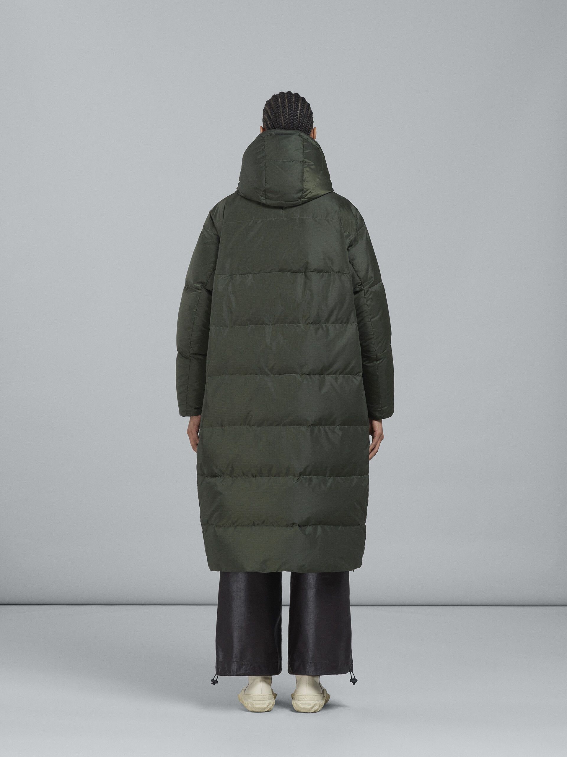 Marni o1y1025 Hooded Coat in Dark Green Size M / US 6-8 / IT 42-44 - 3 Thumbnail