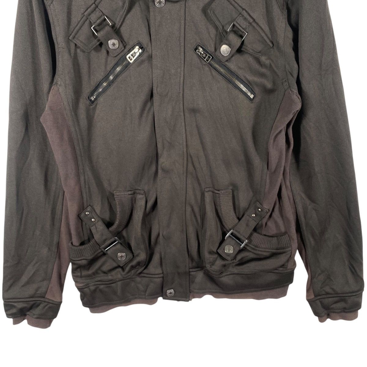 In The Attic In The Attic Distressed Style Punk Zipper/Button Jacket Size US L / EU 52-54 / 3 - 5 Thumbnail
