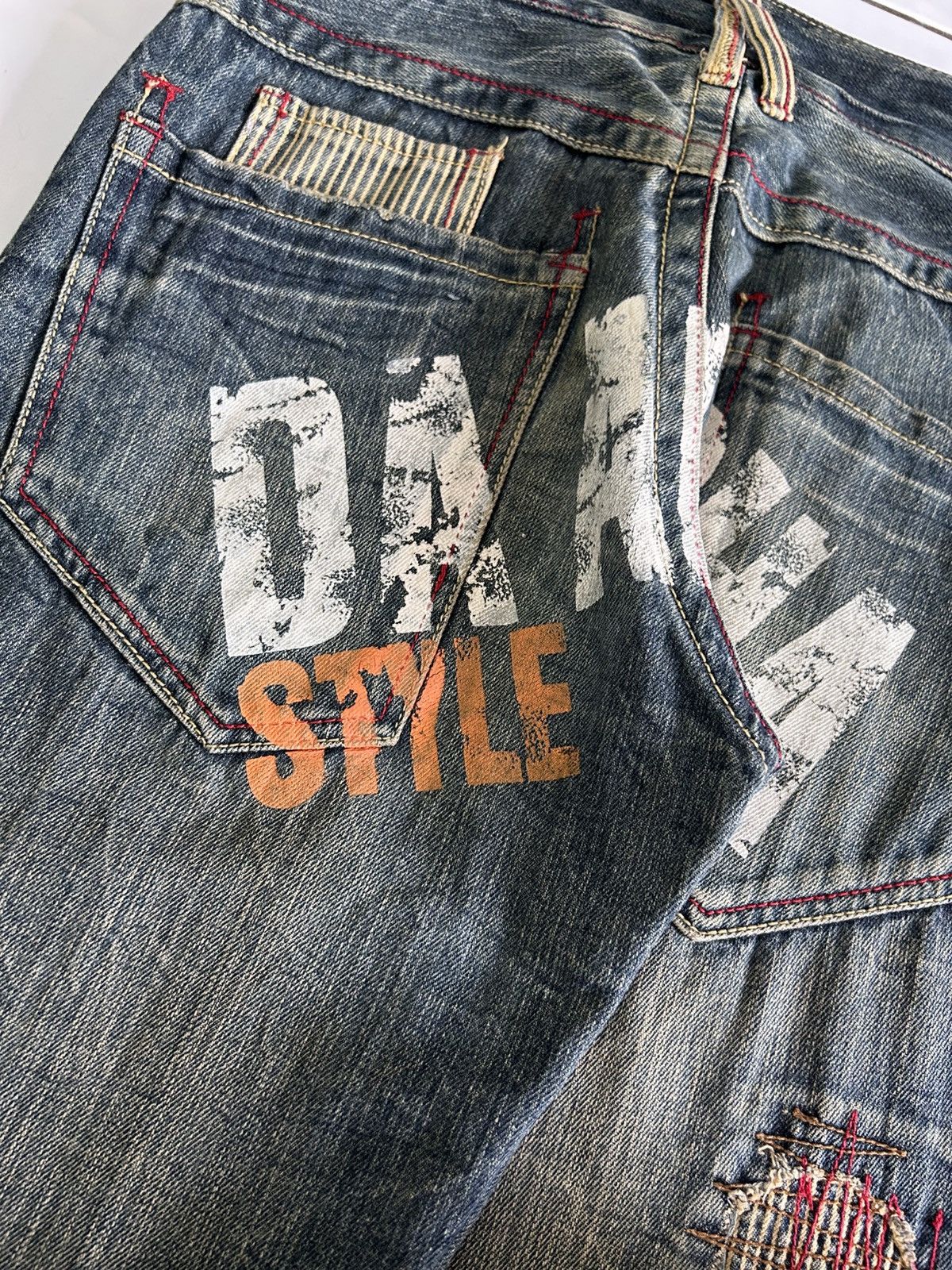 Japanese Brand × Vintage Vintage PIKO SURF "Aloha" Distressed Regular Fit Jeans Size US 31 - 11 Thumbnail