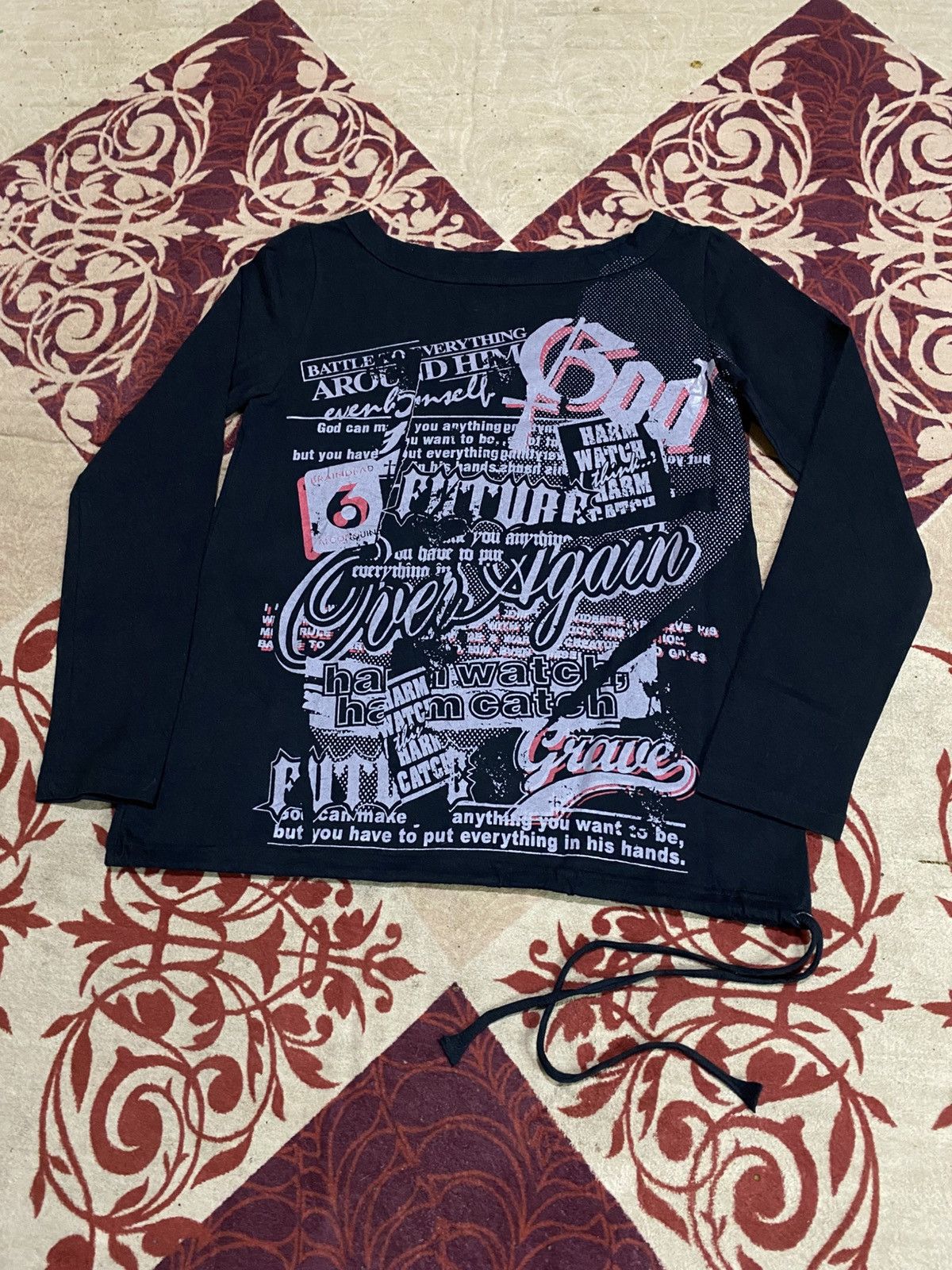 Japanese Brand Algonquins Poem Vkei Punk Style Long Sleeve Size ONE SIZE - 2 Thumbnail