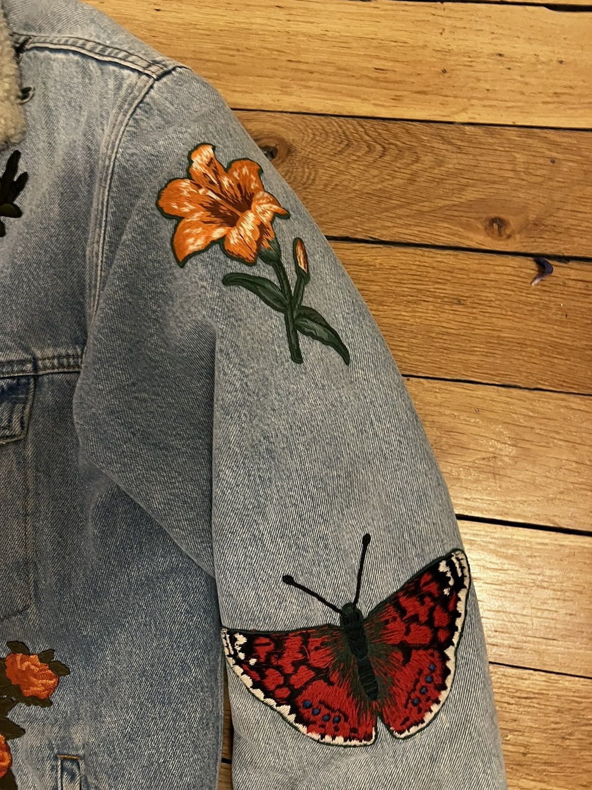Gucci Gucci denim jacket shearling Size US L / EU 52-54 / 3 - 8 Thumbnail