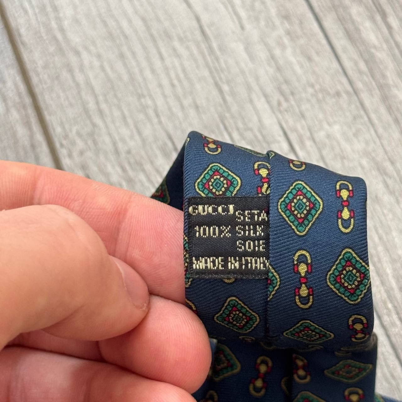 Gucci Vintage Gucci Silk Tie Size ONE SIZE - 7 Thumbnail