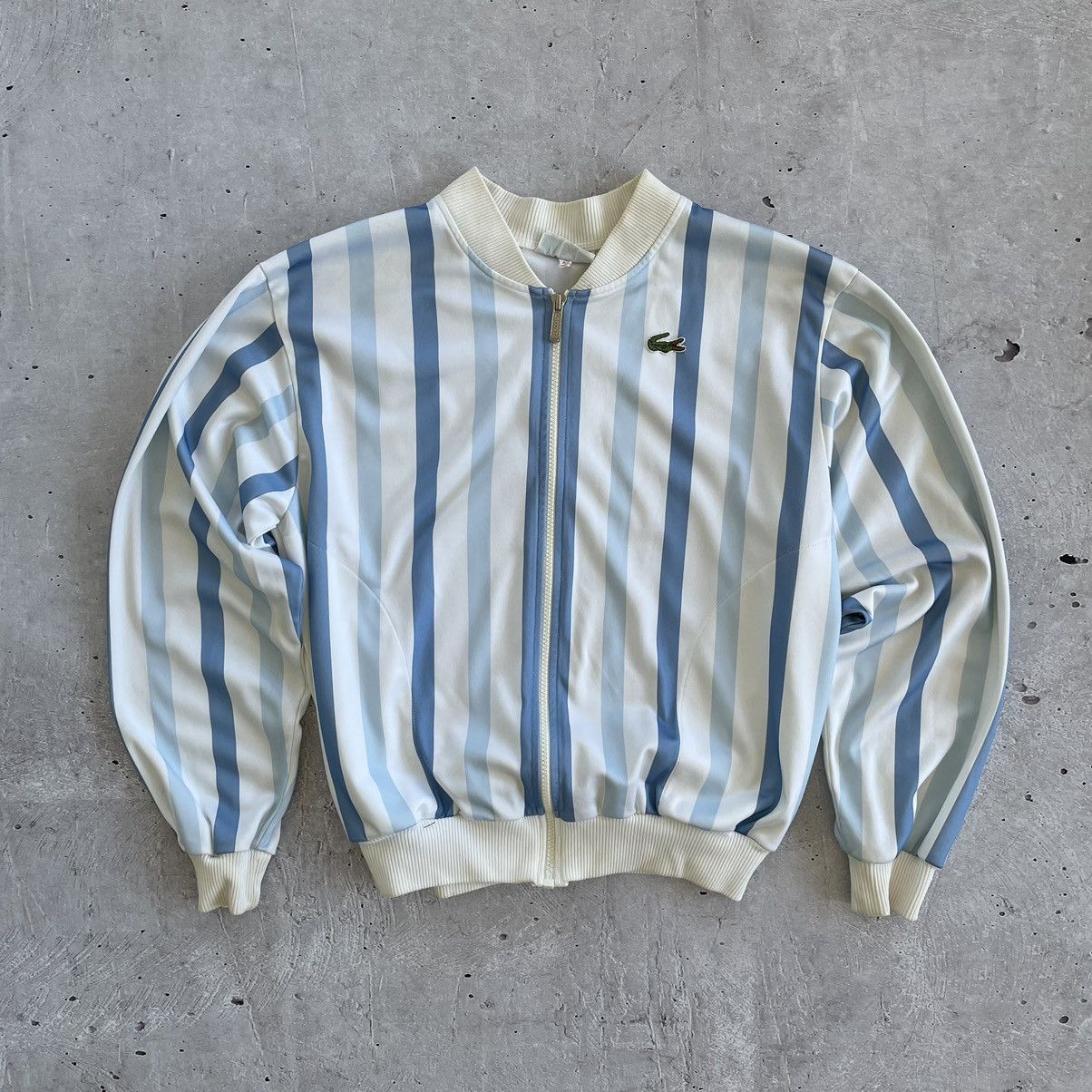 Lacoste × Vintage 🔥rare🔥Vintage Lacoste Chemise Stripe Track Jacket Size US XS / EU 42 / 0 - 1 Thumbnail