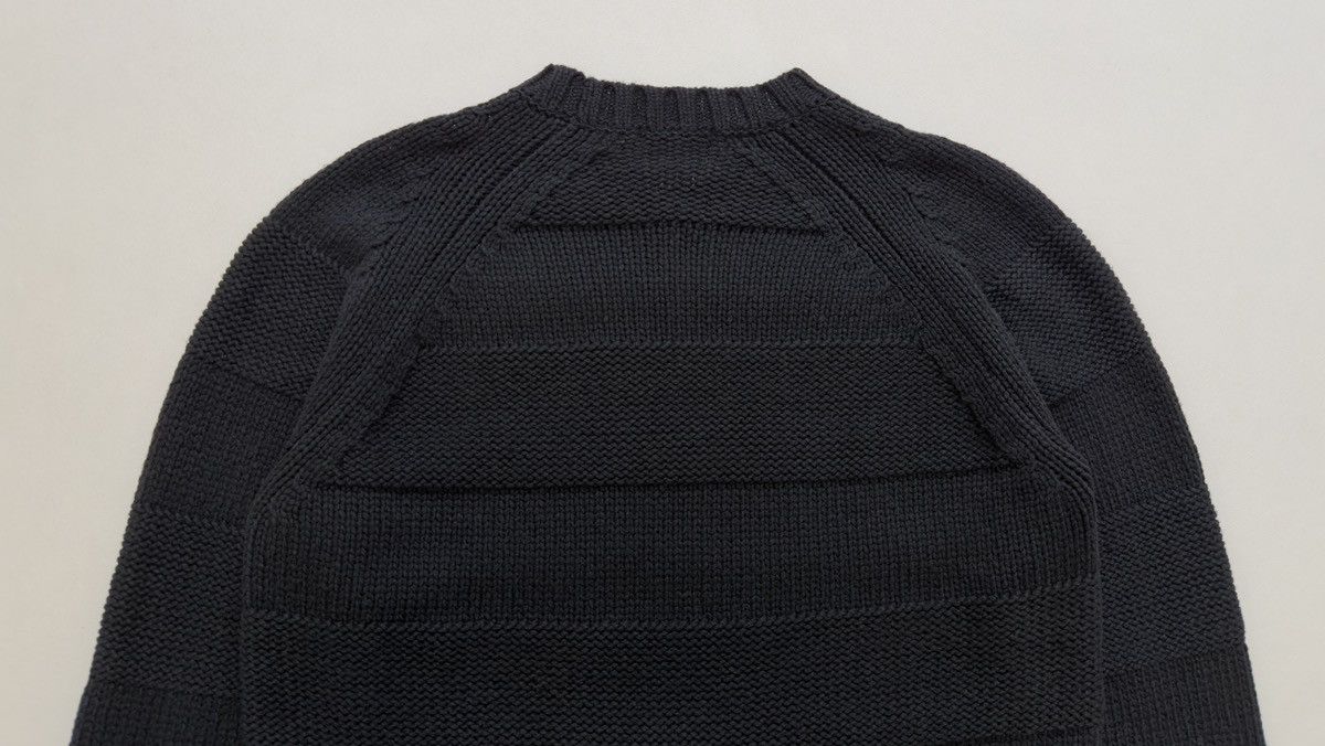 Issey Miyake Black ‘3D Patterned Stripe’ Wool Sweater Size US L / EU 52-54 / 3 - 16 Thumbnail