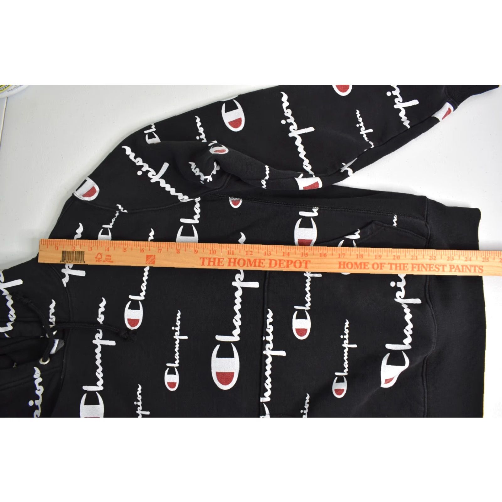 Champion Champion Hoodie Black Small Long Sleeve Reverse Weave All Over Print Size US S / EU 44-46 / 1 - 4 Thumbnail