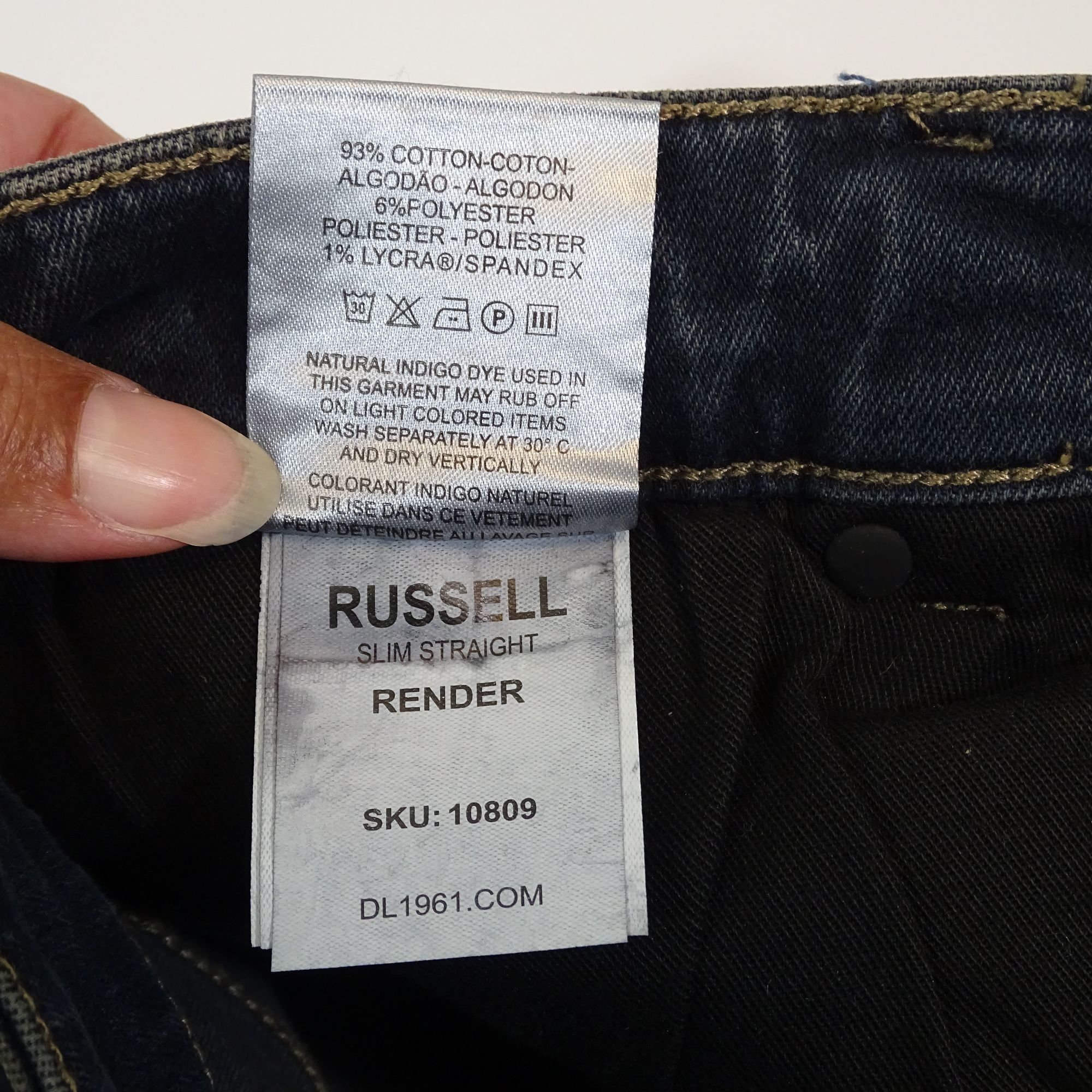 DL1961 DL1961 Russell Slim Straight Denim Jeans Men Size 31 x 32 Size US 31 - 8 Thumbnail