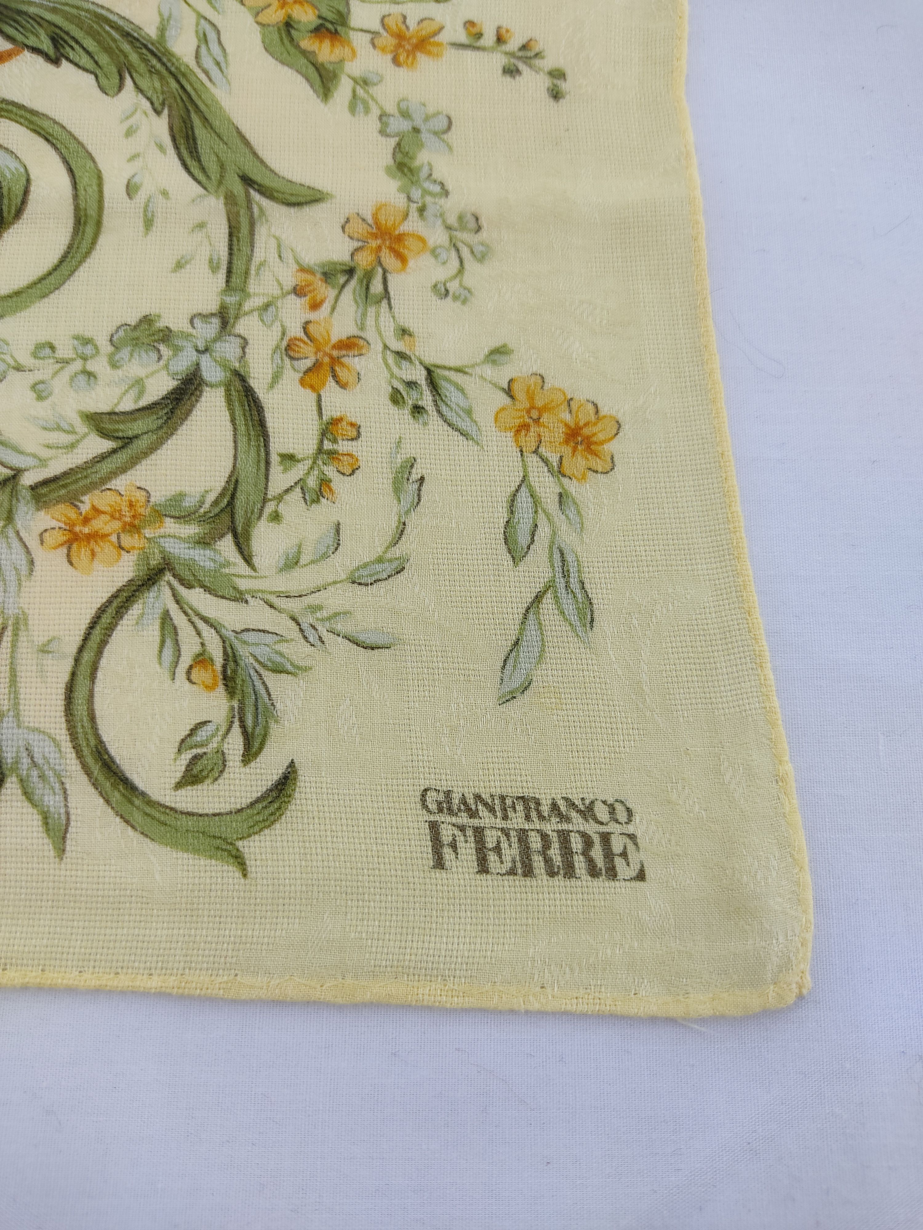 Designer × Gianfranco Ferre × Vintage Gianfranco Ferre Handkerchief / Neckwear / Bandana Size ONE SIZE - 4 Thumbnail