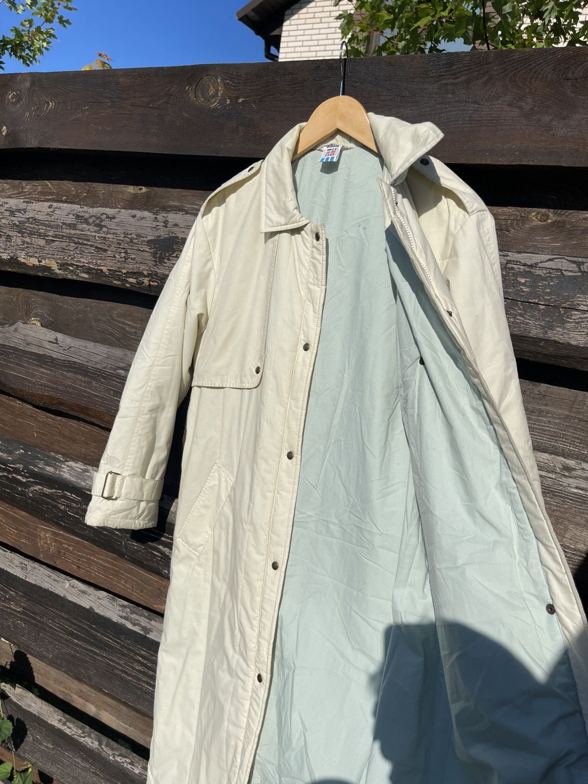 Adidas 1970’s Adidas Made in West Germany Vintage trench Coat beige Size L / US 10 / IT 46 - 24 Thumbnail