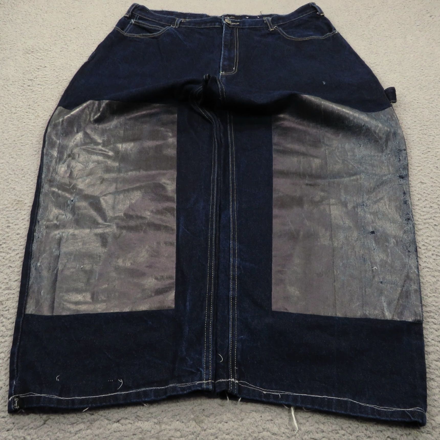 Sean John VINTAGE Sean John Baggy Jeans Mens 40 Y2K Skater Grunge Pipes Carpenter 10" Leg Opening VTG Jeans Mens 40 Blue Cotton Denim 5-Pocket Mens Size US 40 / EU 56 - 2 Thumbnail