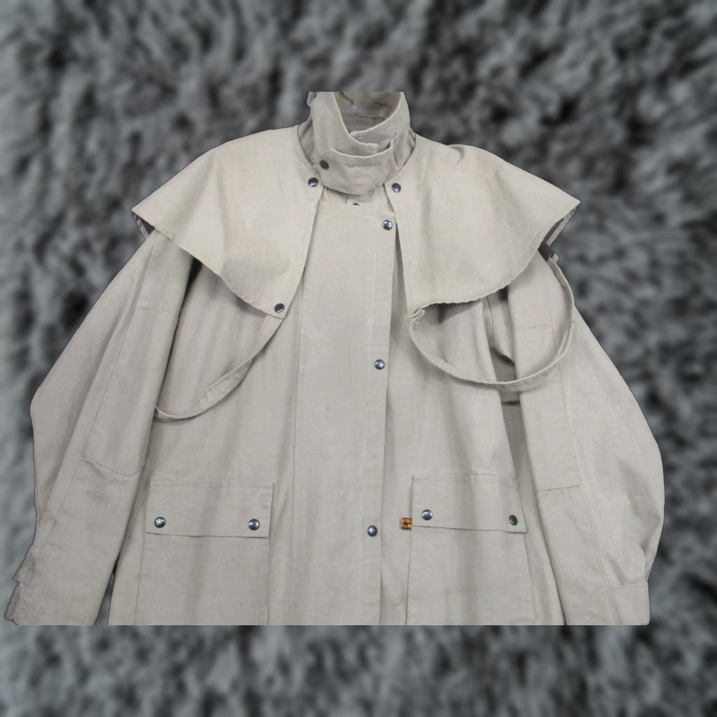 Vintage Kakadu Traders Australia Duster Men L Tan Canvas Cape Leg Straps Coat Workwear Travel Riding Size US L / EU 52-54 / 3 - 1 Thumbnail