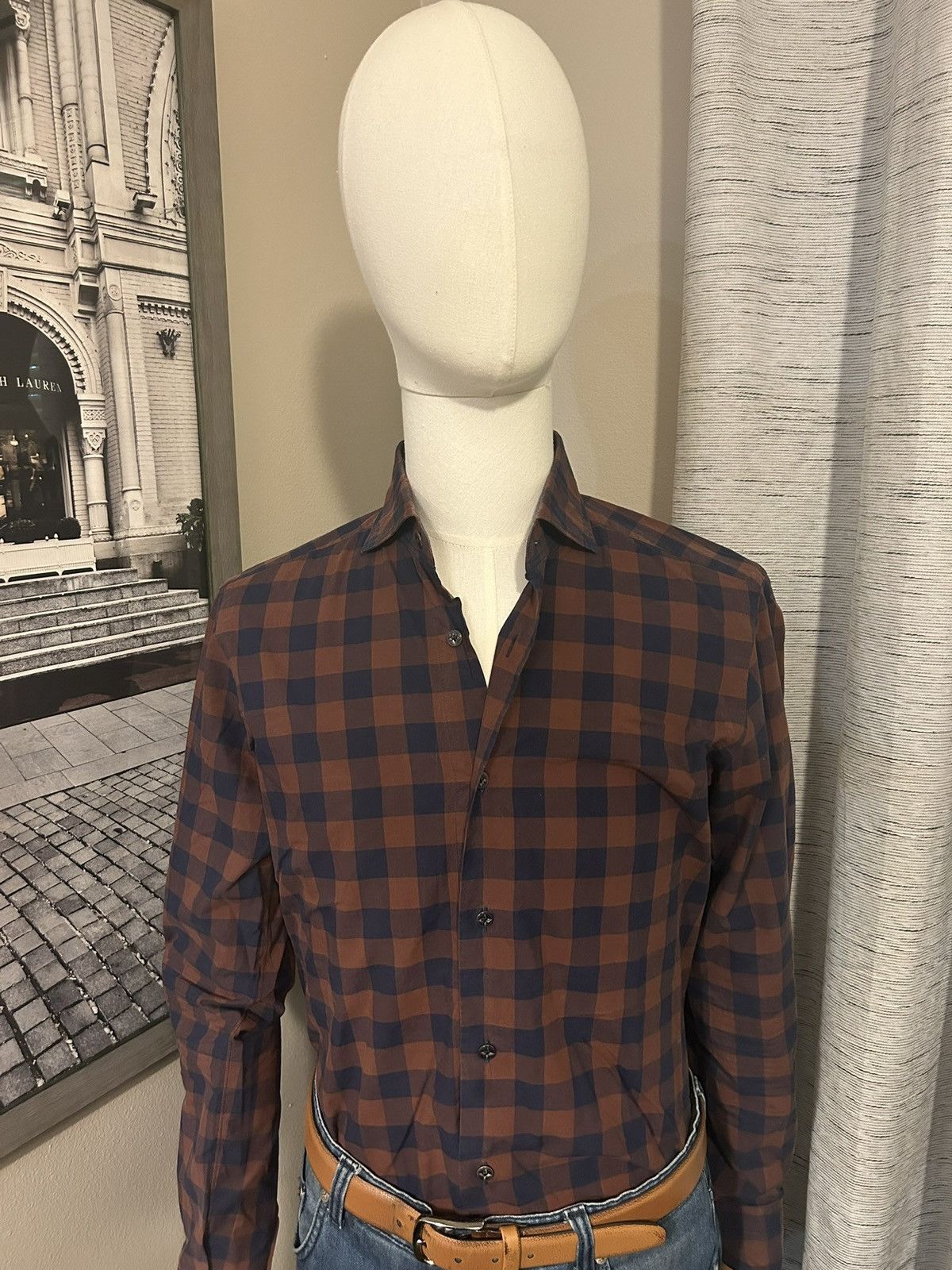 Barba Napoli Barba Napoli Plaid Shirt Size US M / EU 48-50 / 2 - 2 Thumbnail