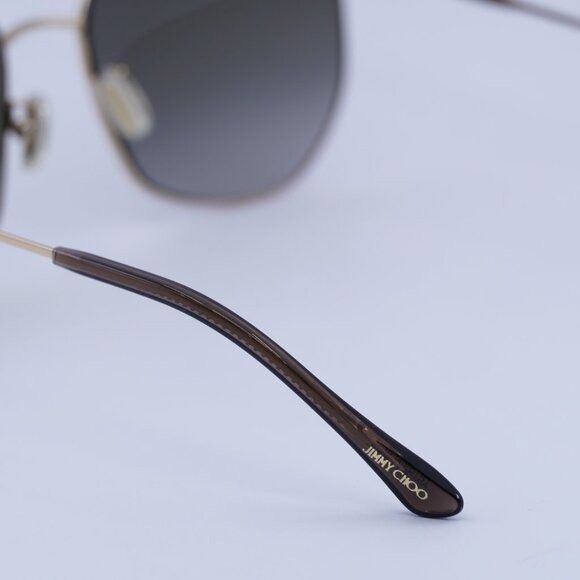 Jimmy Choo Jimmy Choo ASTRA/F/SK 0000 HA Sunglasses Gold Geometric Size ONE SIZE - 10 Thumbnail
