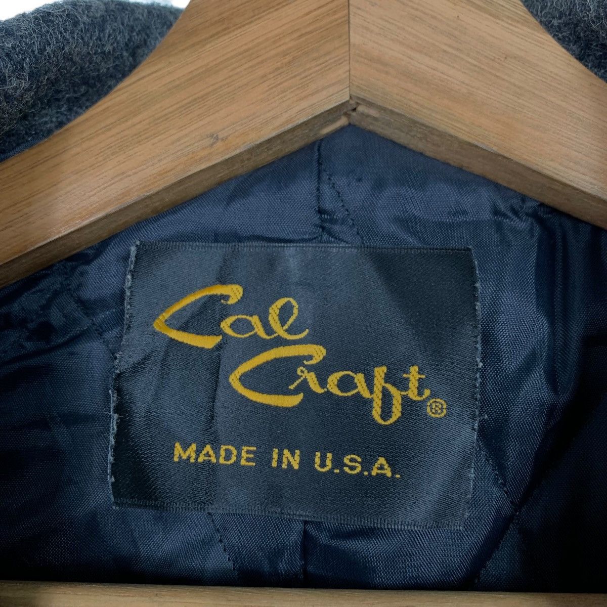 Vintage CAL CRAFT Made in Usa Double Breast Wool Coat #1573-C70 Size US M / EU 48-50 / 2 - 15 Thumbnail