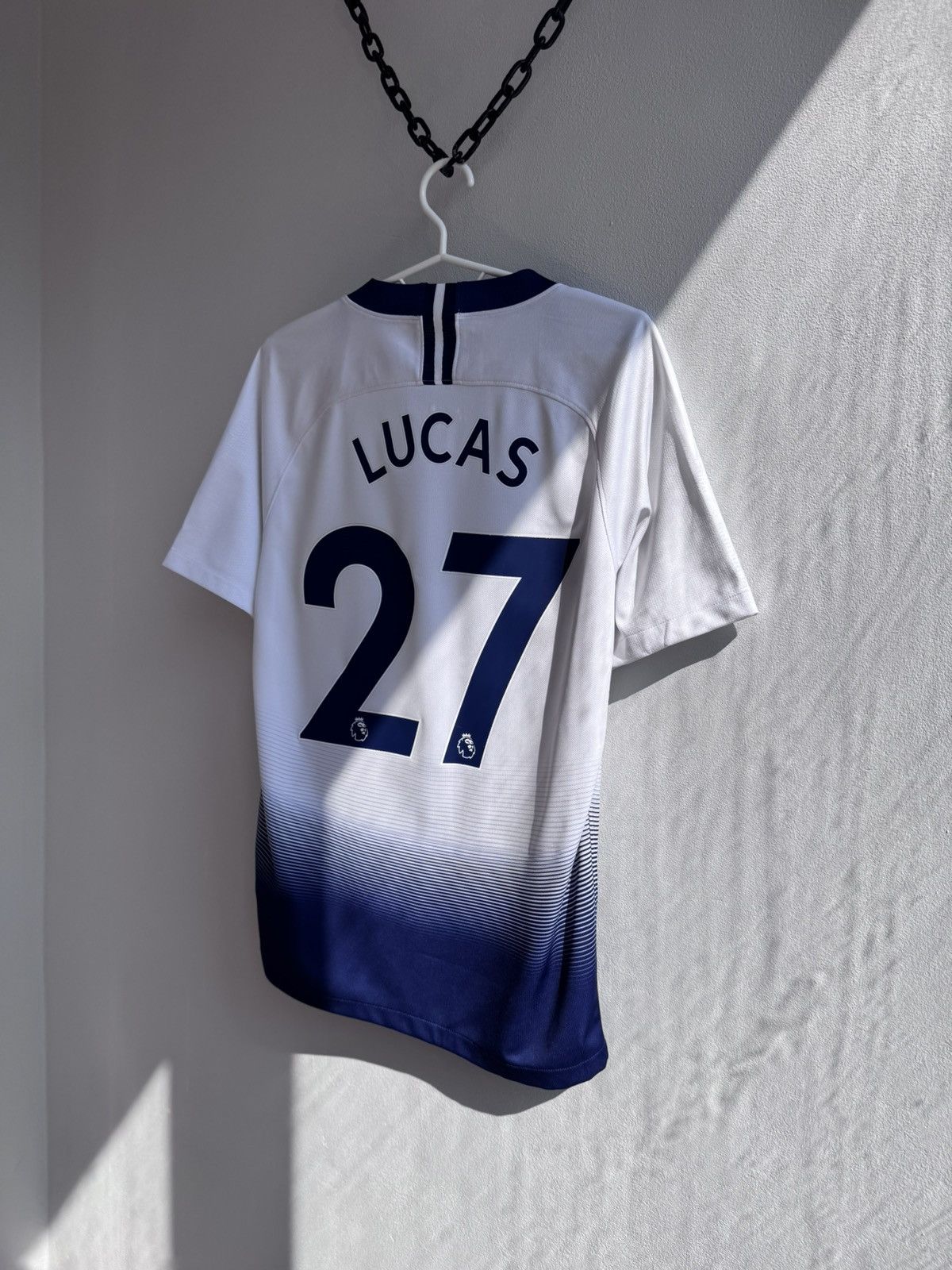 Nike TOTTENHAM 2018 2019 LUCAS #27 SOCCER JERSEY FOOTBALL SHIRT Size US L / EU 52-54 / 3 - 14 Thumbnail