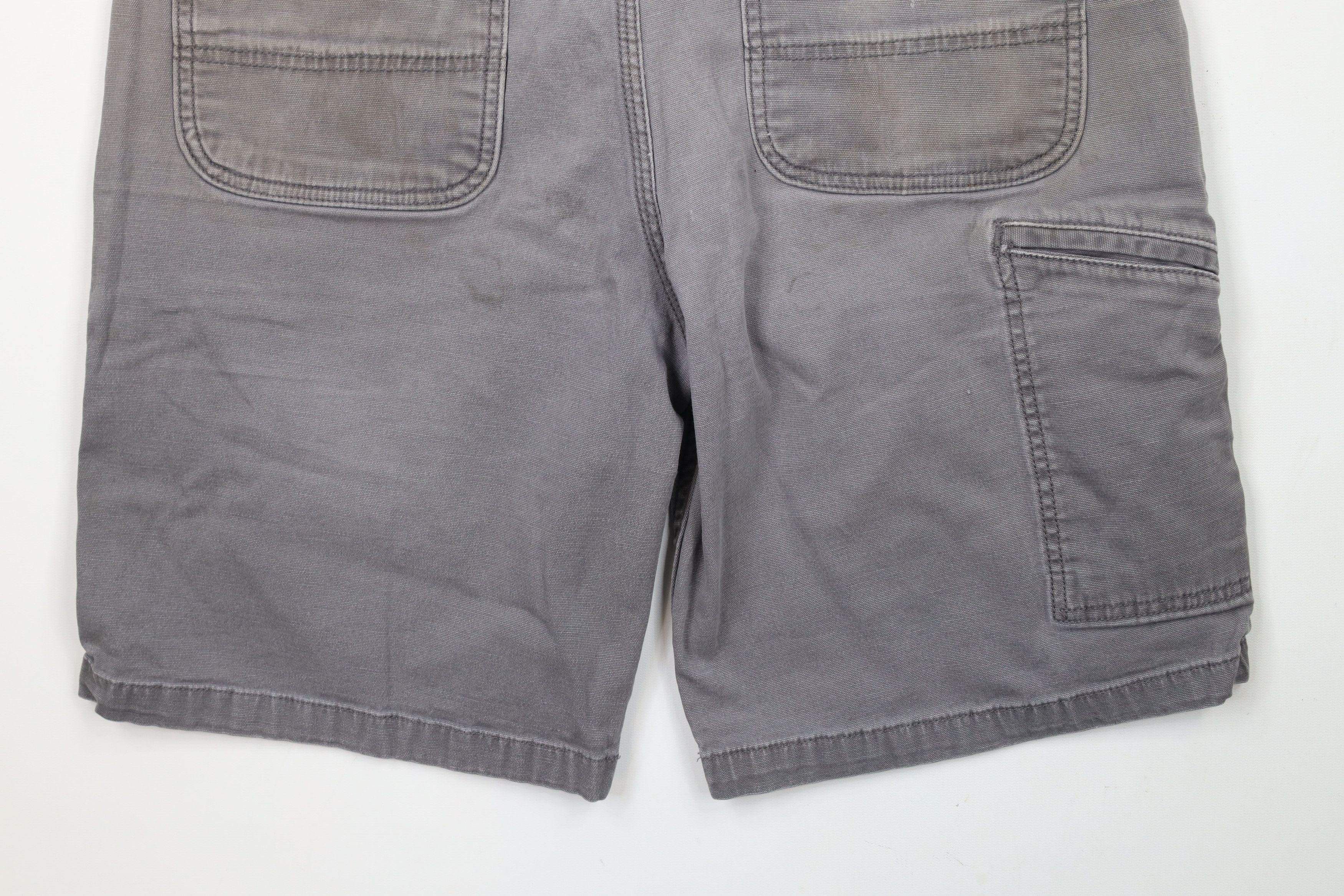 Carhartt × Vintage Vintage Carhartt Out Relaxed Fit Stretch Canvas Shorts Gray Size US 34 / EU 50 - 10 Thumbnail