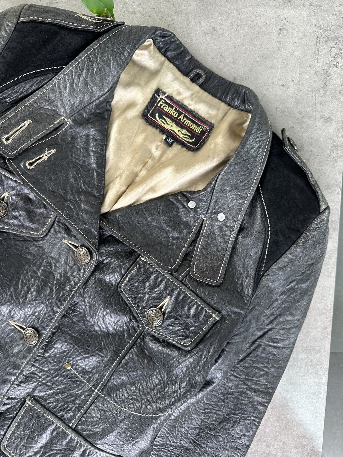 Japanese Brand Vintage Leather Jacket Size S / US 4 / IT 40 - 4 Thumbnail