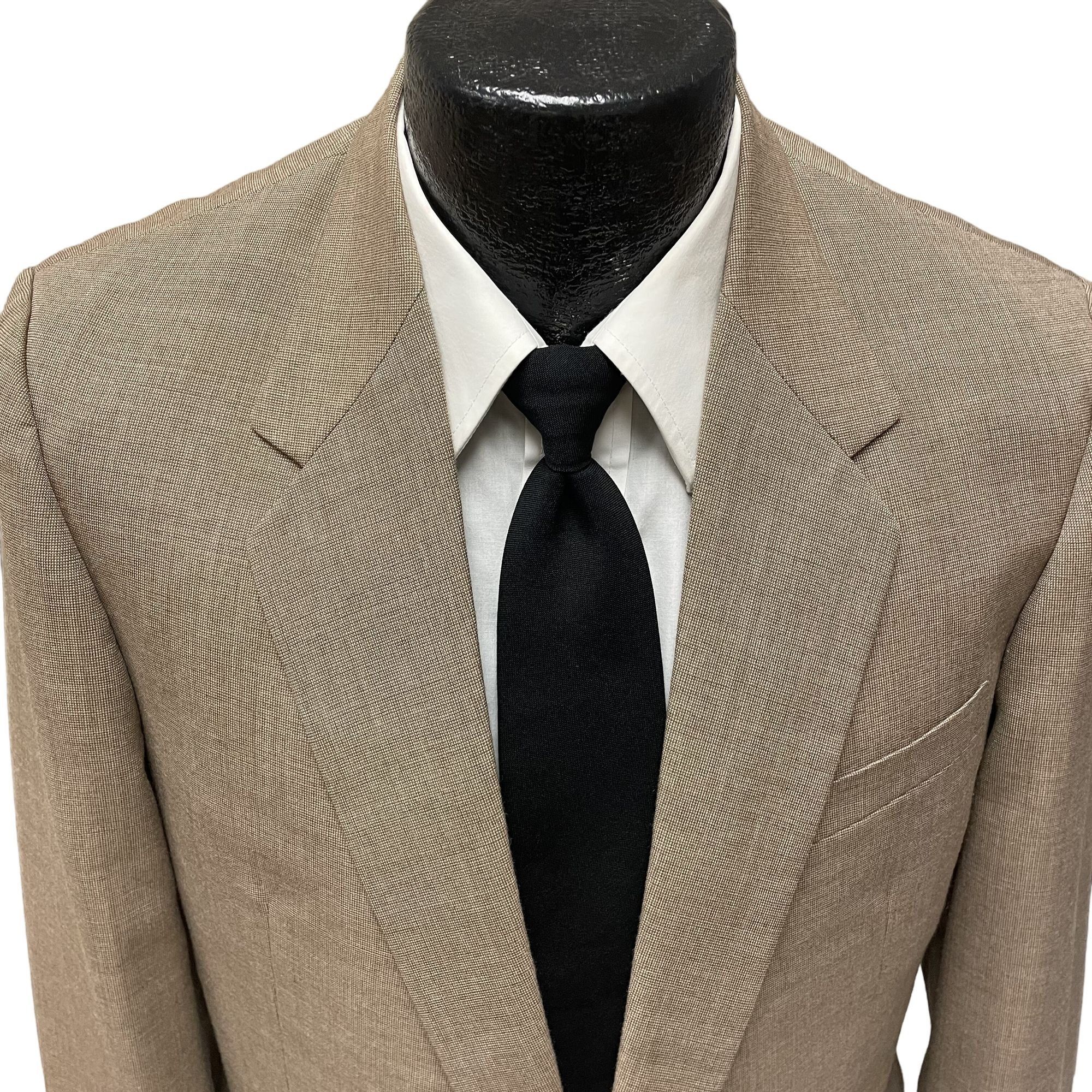 Other Vtg BESPOKE Brown Twill Sport Coat Hand Made Jacket Size 38L - 2 Thumbnail