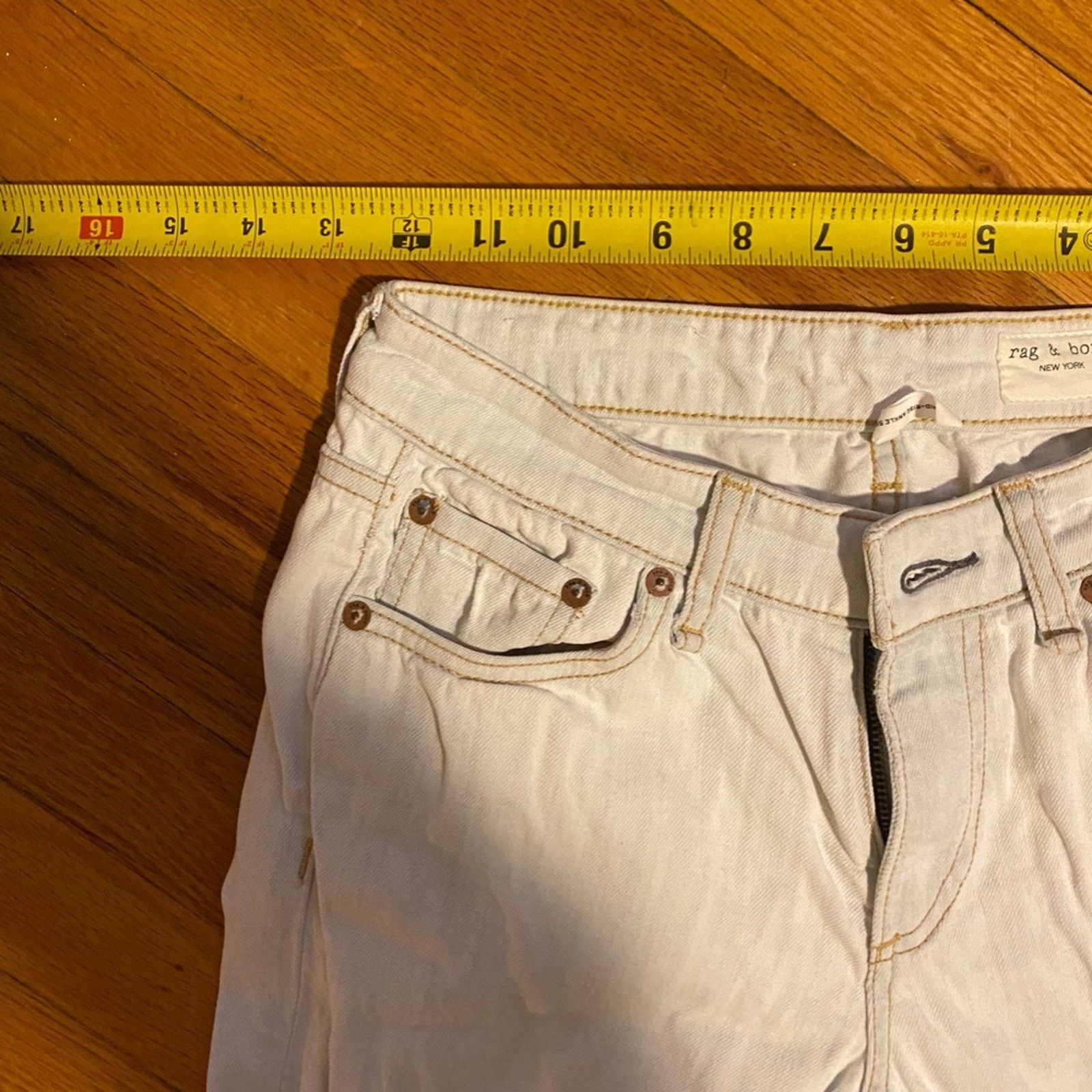 Rag & Bone Rag & Bone Cate Mid Rise Ankle Skinny Whitewash - 25 Size 25" / US 0 / IT 36 - 8 Thumbnail
