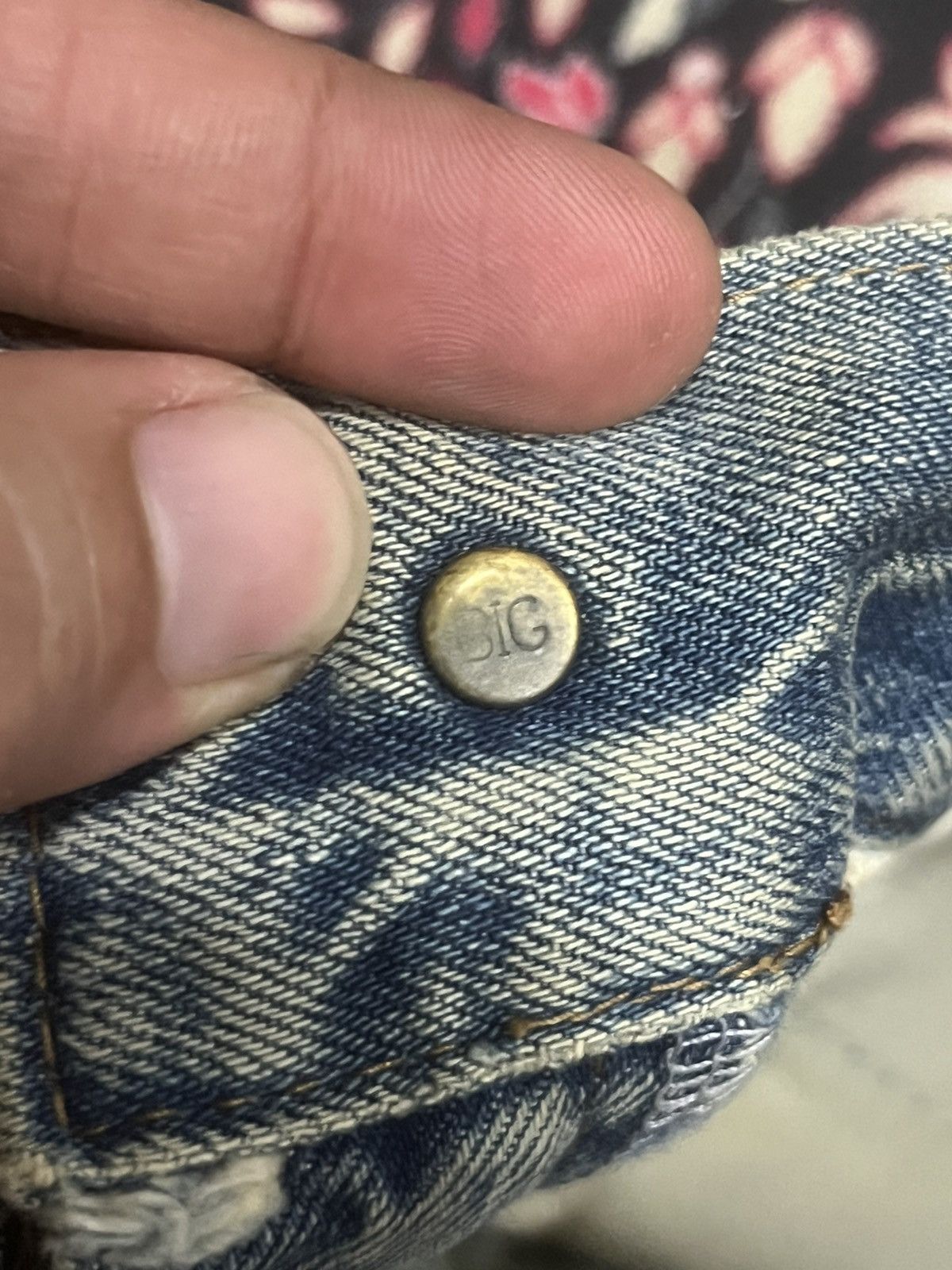 Big John Vintage Japan Big John Union Made Repro Heavy Fade Rip Jeans Size US 32 / EU 48 - 6 Thumbnail