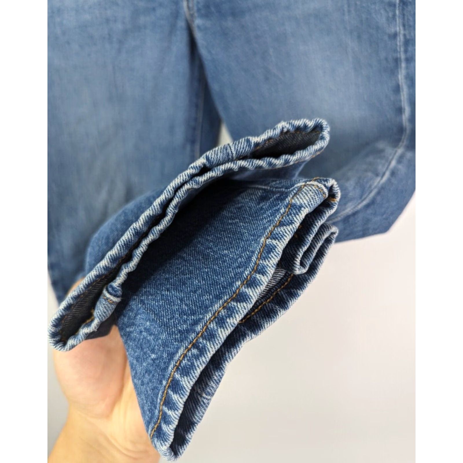Levi's Levi's Jeans Women's Regular Straight Denim Button Fly Wedgie Fit 24 Blue 5-Pocket Size 42" / US 20 - 4 Thumbnail