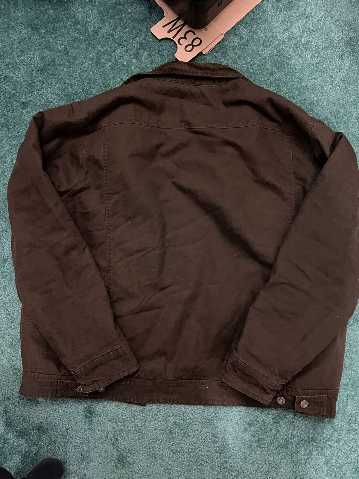Vintage Vintage Woolrich Brown Sherpa Denim Jacket Size US XL / EU 56 / 4 - 4 Thumbnail