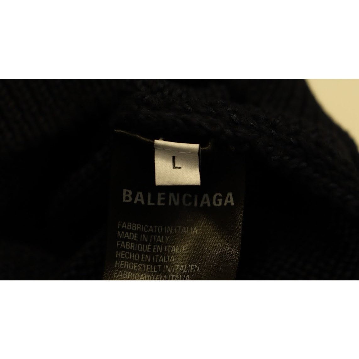 Balenciaga o1rshd1 Sweatshirt in Navy Blue Size US L / EU 52-54 / 3 - 9 Thumbnail