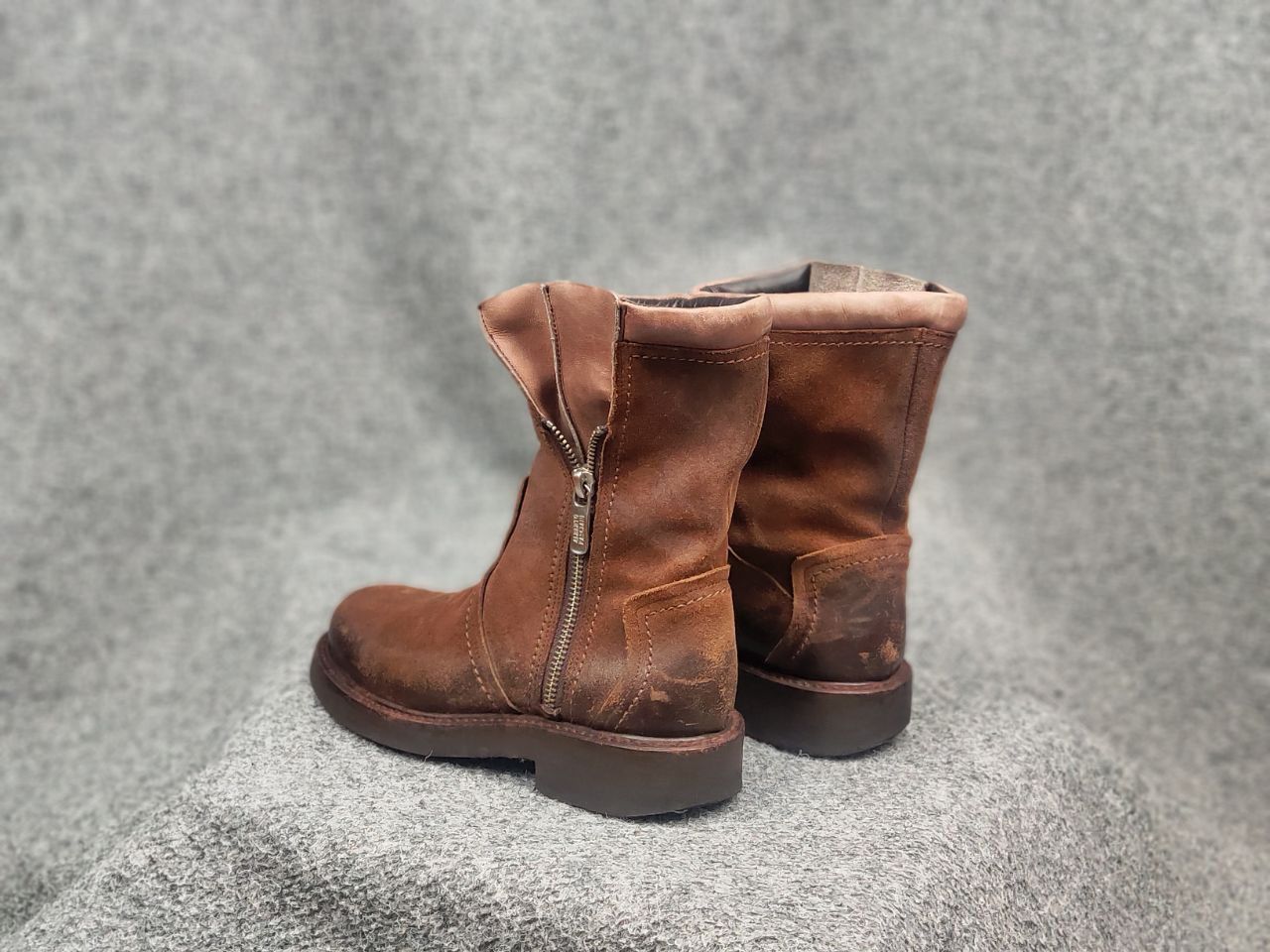 Alberto Fasciani Alberto Fasciani Handmade Luxury Ankle Zip Leather Boots Size US 6 / IT 36 - 9 Thumbnail