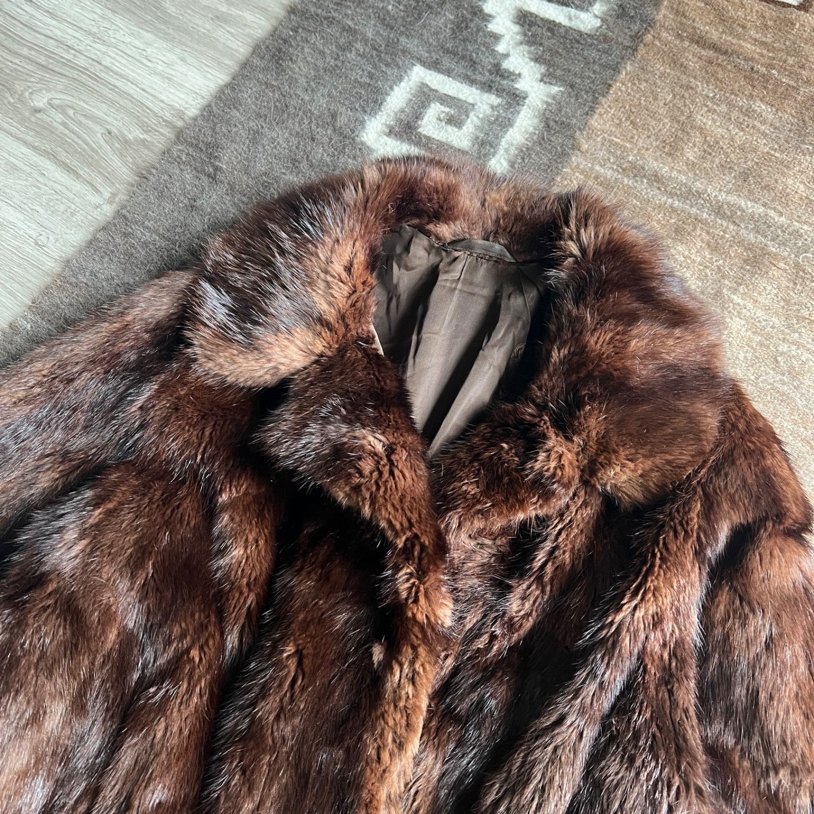Vintage Vintage Real Fur 60s 70s Long Coat 9906AC Size L / US 10 / IT 46 - 5 Thumbnail