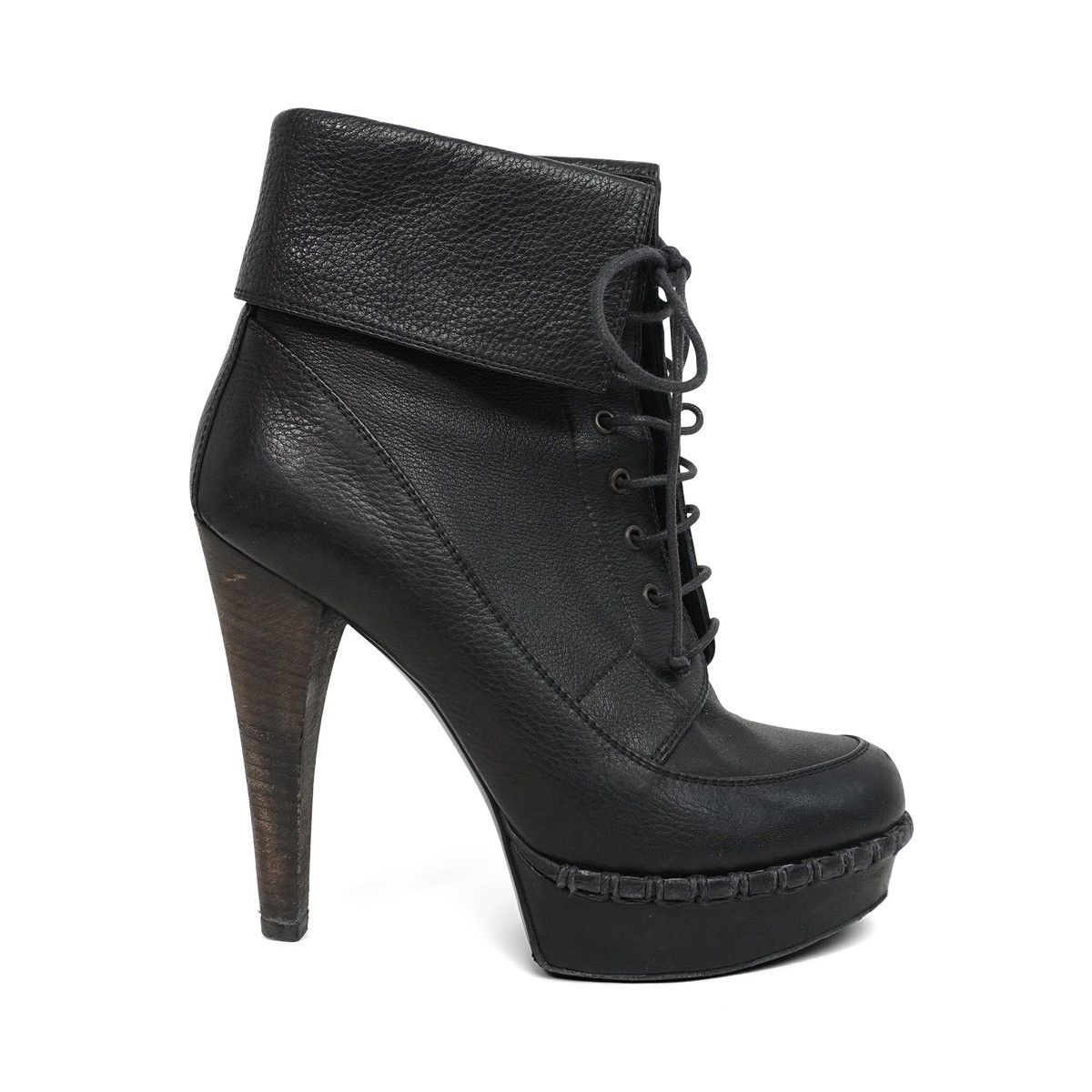 Yves Saint Laurent Yves Saint Laurent Lace Up Ankle Boots Size US 6.5 / IT 36.5 - 1 Thumbnail