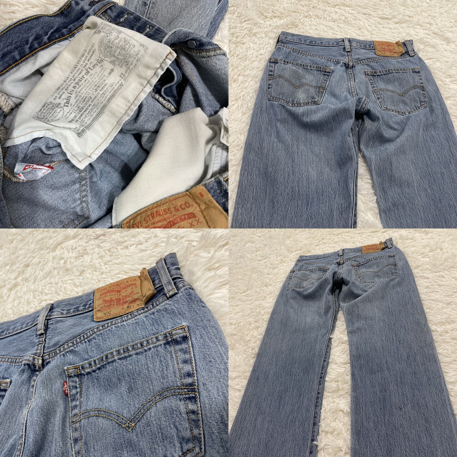 Levi's VINTAGE Levi's 501xx Jeans Men 31x32 Blue Straight Denim Work Grunge 90s USA 5-Pocket Mens Size US 31 - 10 Thumbnail