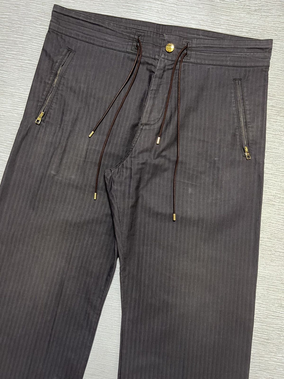 Louis Vuitton Louis Vuitton - Herringbone Stripe Wide Leg Easy Pants Size US 36 / EU 52 - 3 Thumbnail