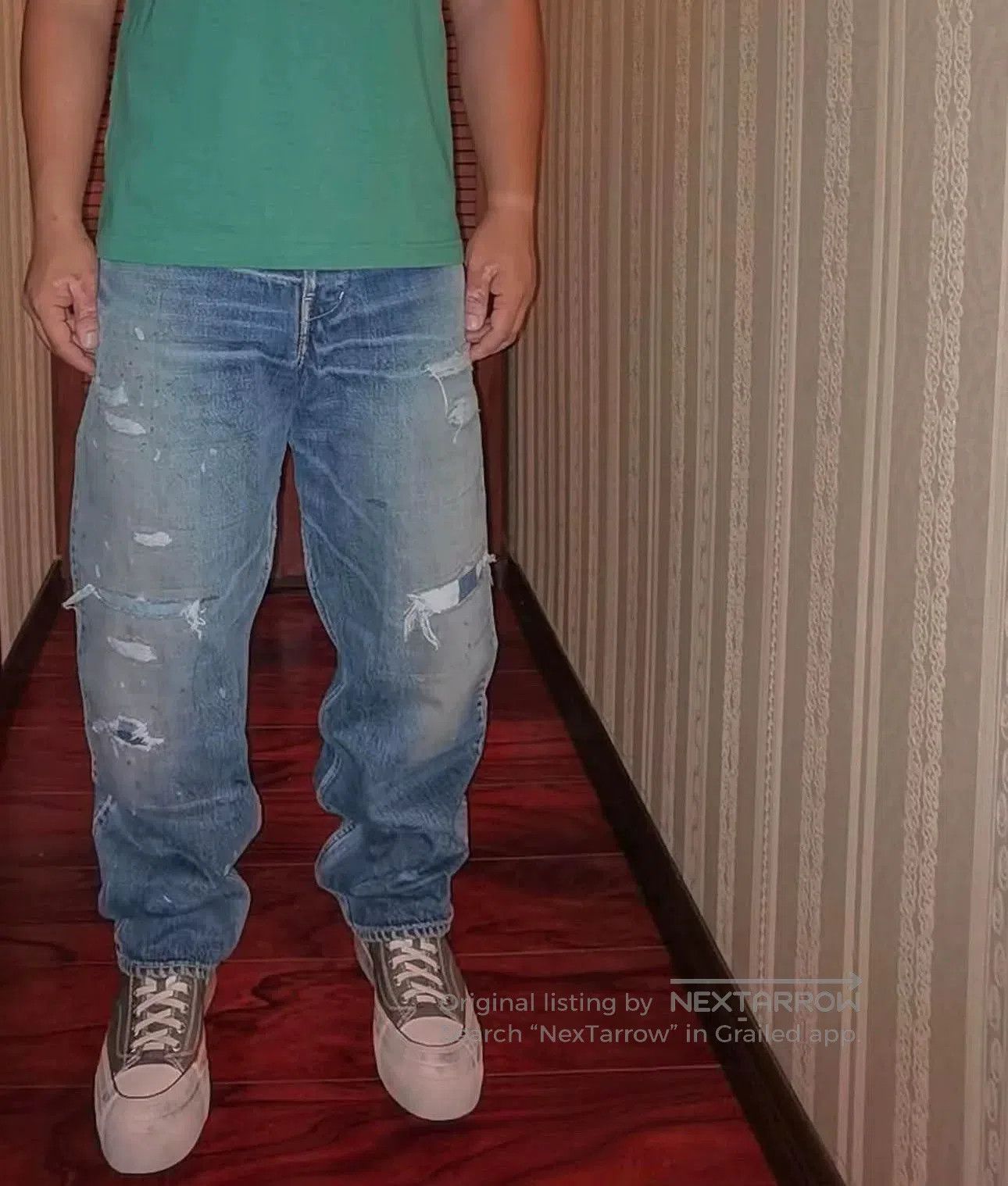 Visvim Visvim Hakama Pants Crash Denim 19SS. Size US 28 / EU 44 - 9 Thumbnail