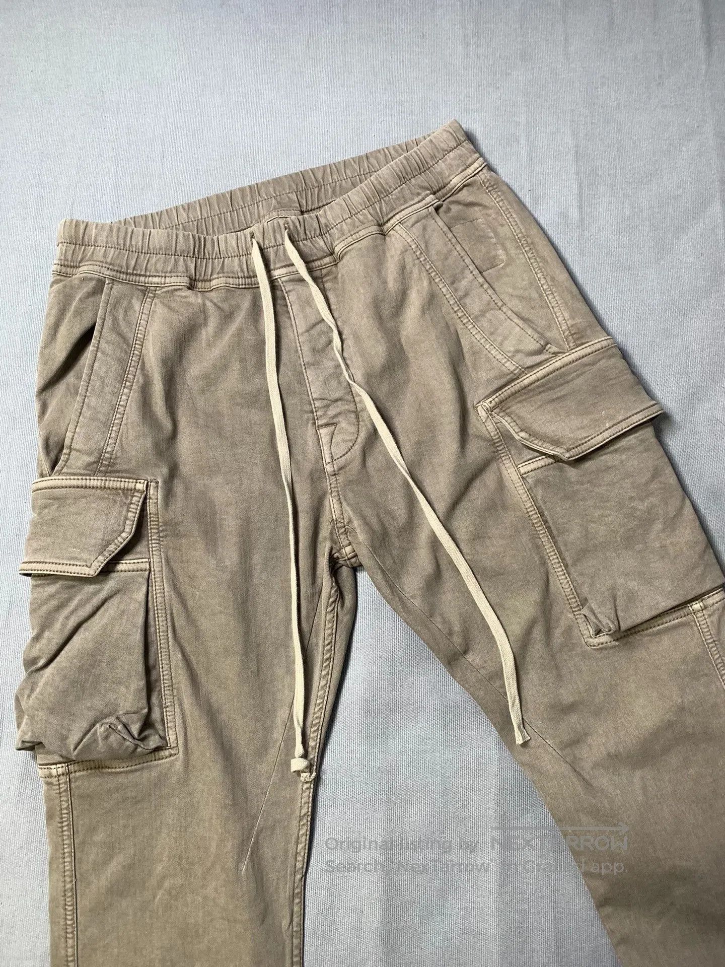 Rick Owens Drkshdw Rick Owens DRKSHDW Washed Distressed Cargo Pants. Size US 31 - 4 Thumbnail