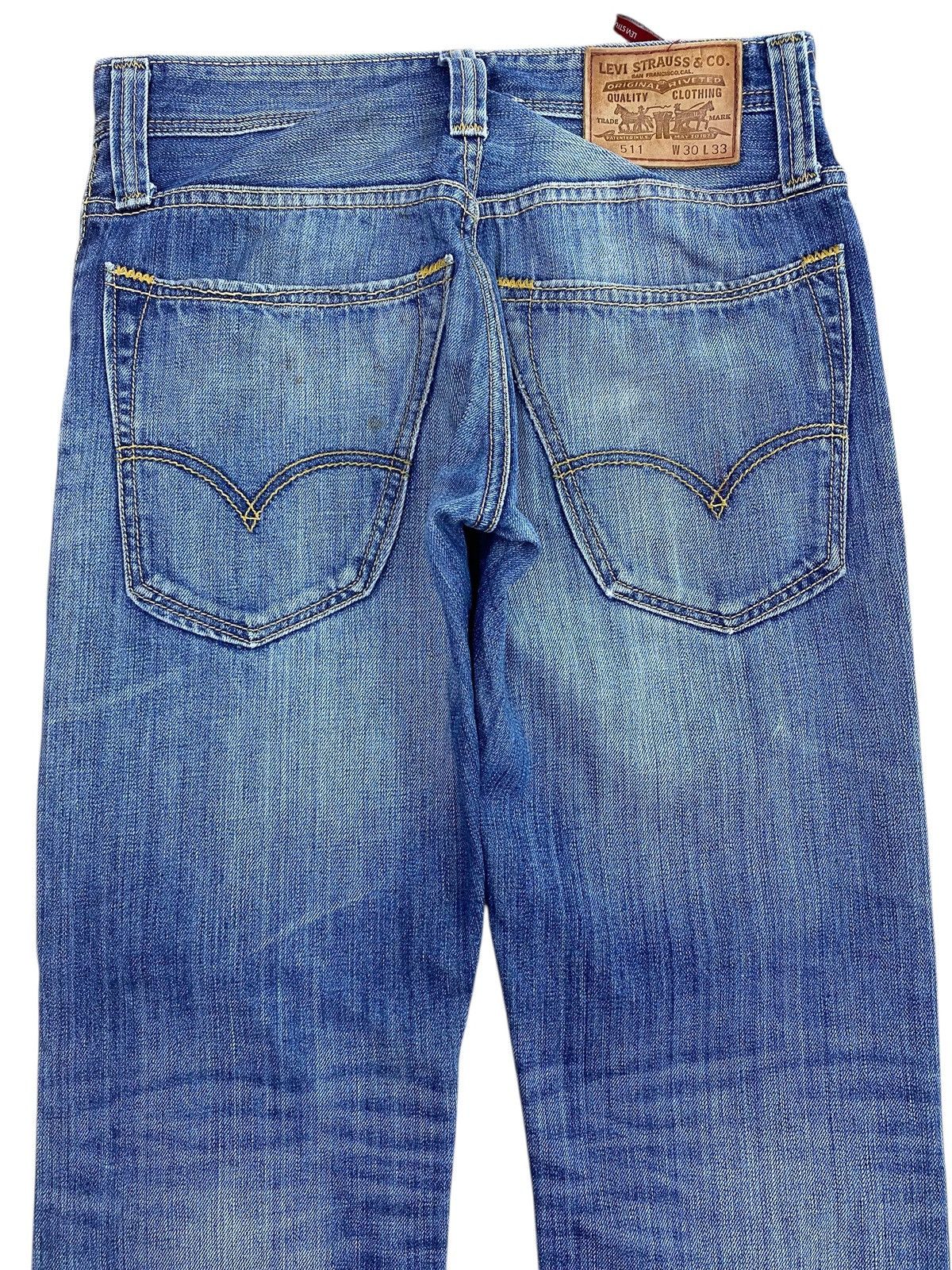 Levi's Levi’s Whiskers Faded Blue Wash Style Loose Jeans Size US 29 - 4 Thumbnail