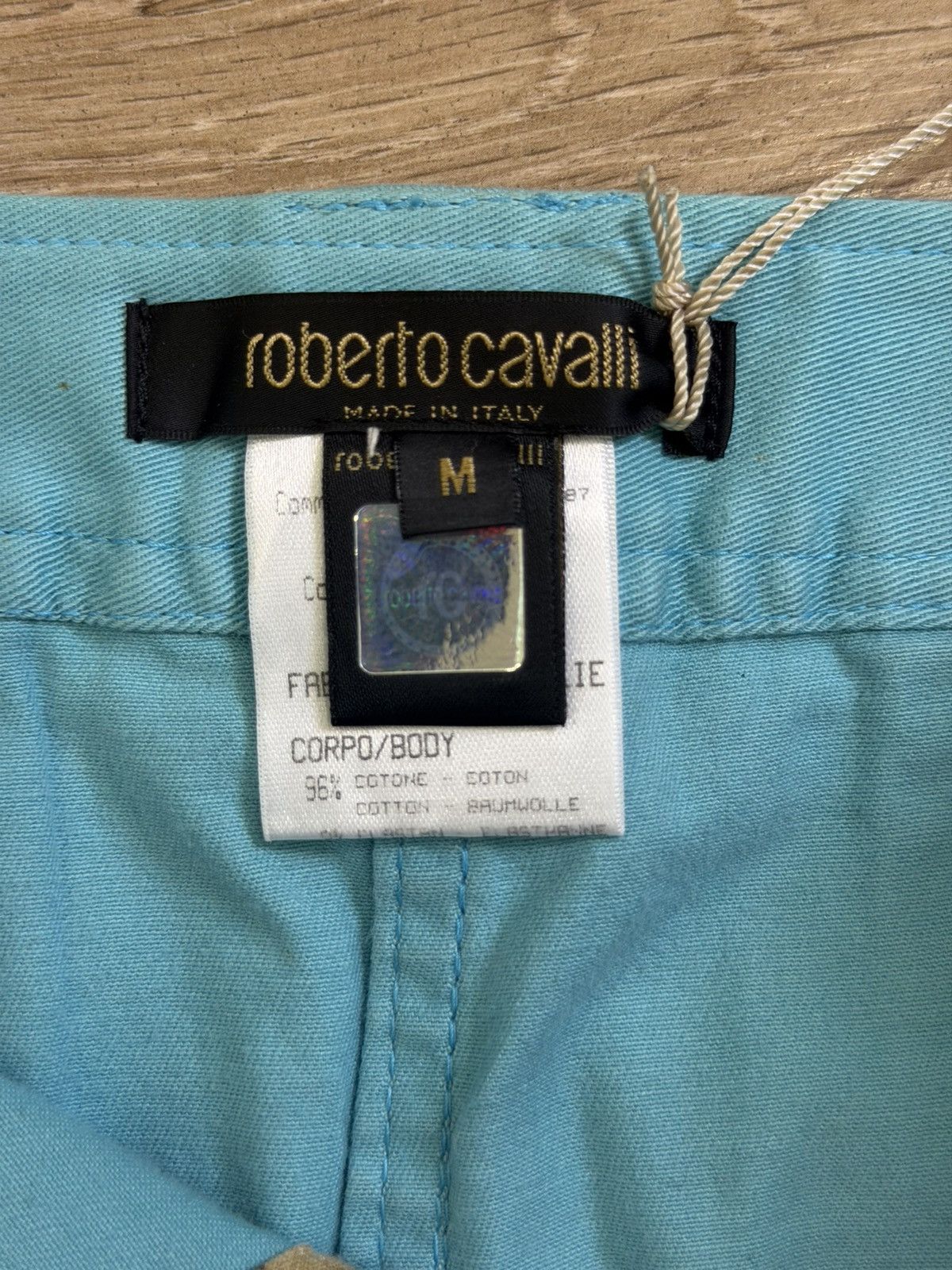 Roberto Cavalli Roberto Cavalli Blue and Leopard Detail Mini Skirt Size 28" / US 6 / IT 42 - 5 Thumbnail