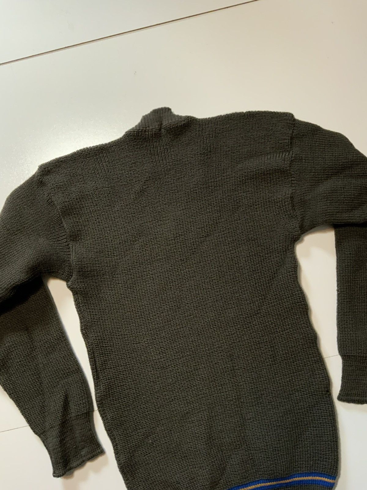 Vintage Vintage 1920s 30s 40s Wool Knit Stripe Fisherman Sweater Size US S / EU 44-46 / 1 - 4 Thumbnail