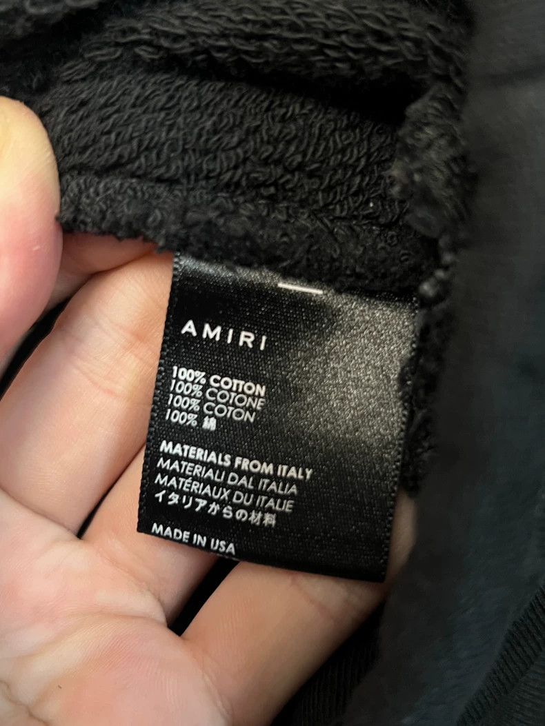 Amiri Amiri size S Gray Destroyed Leather Drawstring Sport Long P Size US 30 / EU 46 - 6 Thumbnail