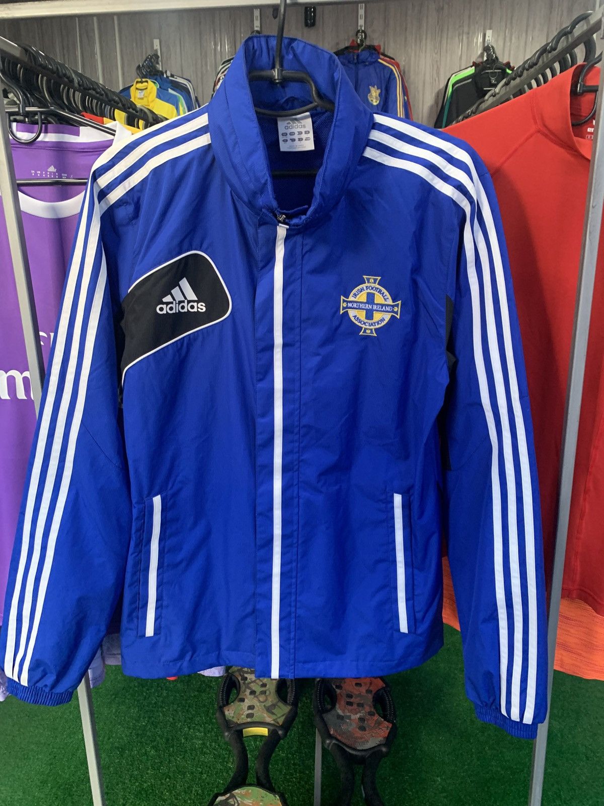 Adidas × Vintage Northern Ireland Training Jacket Size S Lightweight 2005 Size US S / EU 44-46 / 1 - 1 Thumbnail