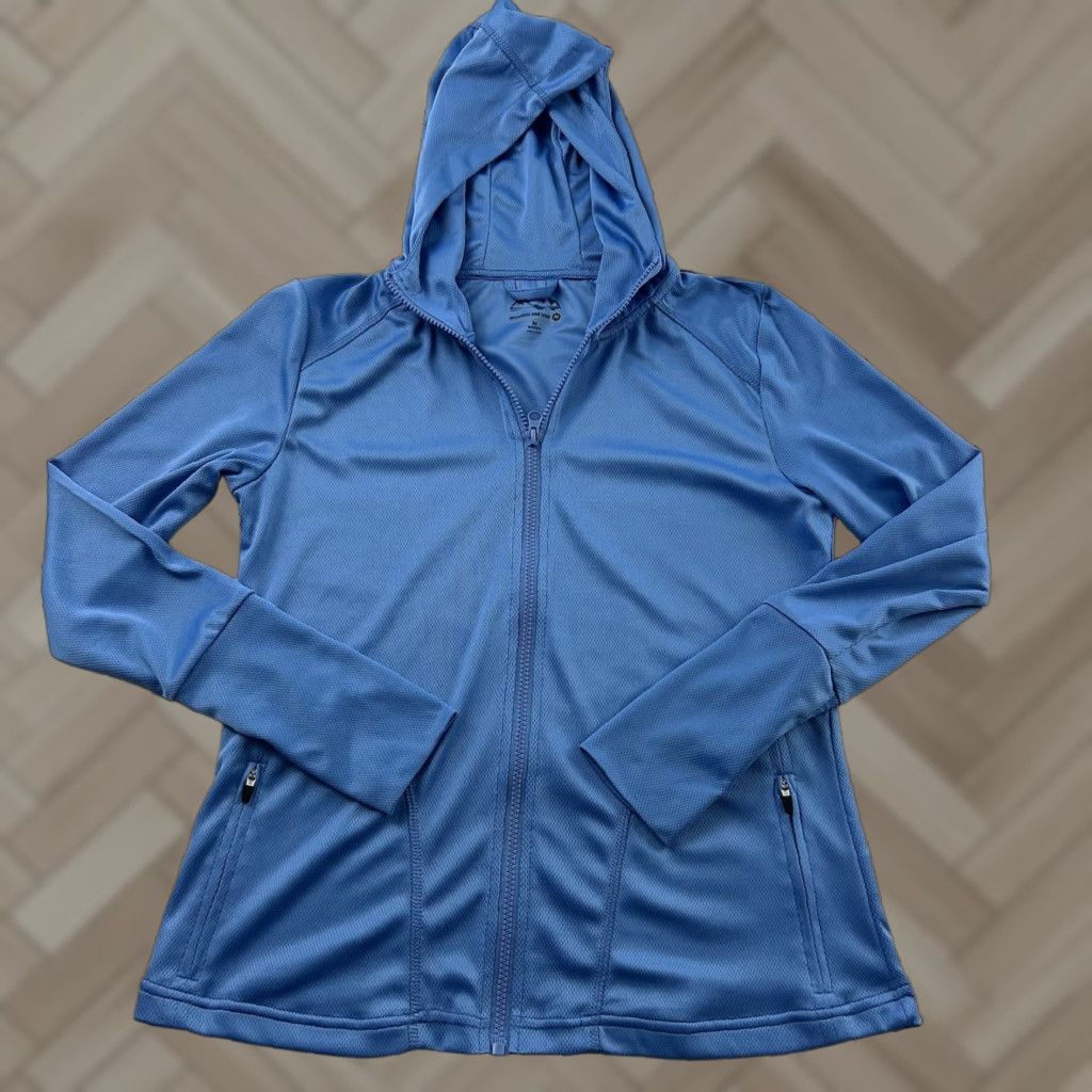 Vintage Mountain And Isles Full Zip Hooded Jacket Women's M Blue Size M / US 6-8 / IT 42-44 - 1 Thumbnail