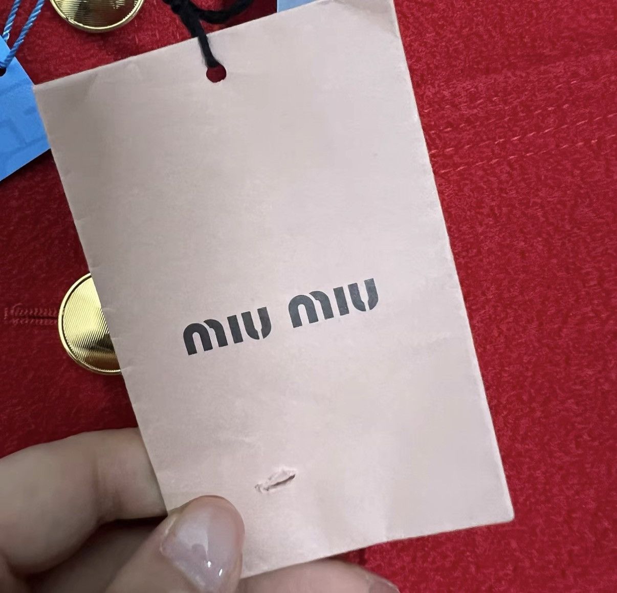 Miu Miu Miu Miu Red Fleece Mini Skirt with Pockets J41 Size 26" / US 2 / IT 38 - 5 Thumbnail