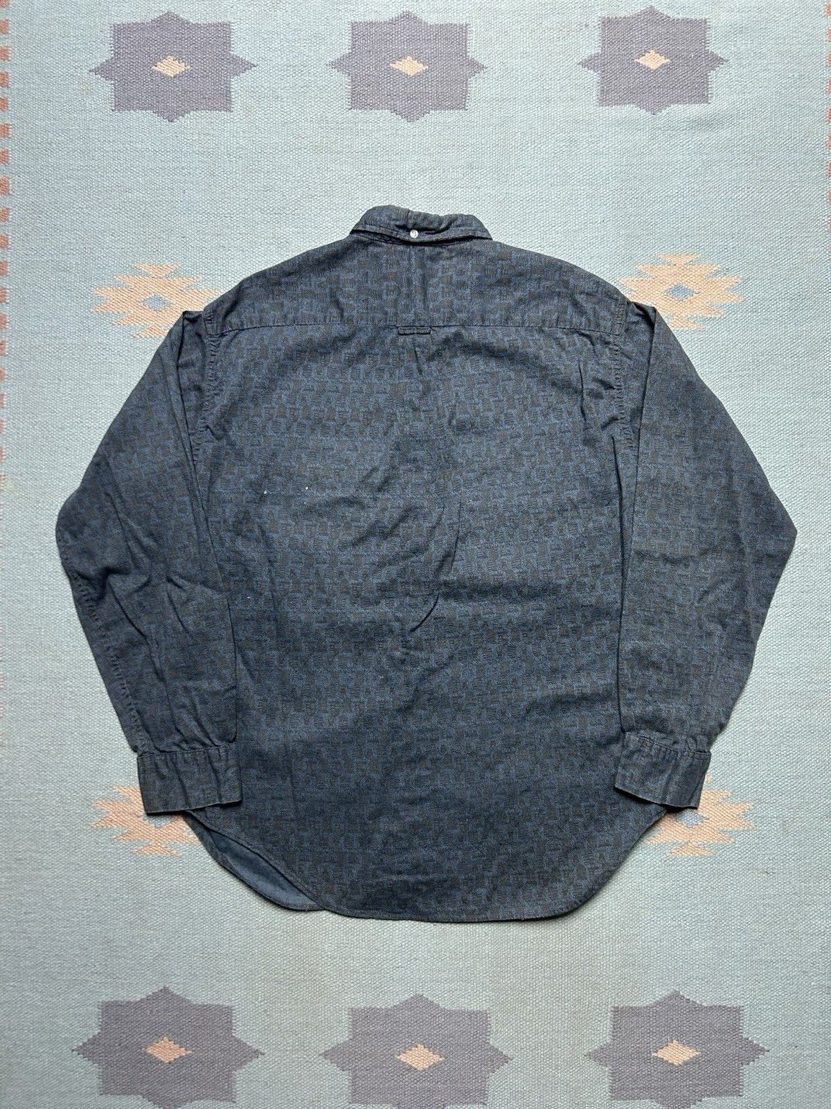 Vintage Vtg 1960s button shirt cotton all over print abstract Large Size US L / EU 52-54 / 3 - 8 Thumbnail